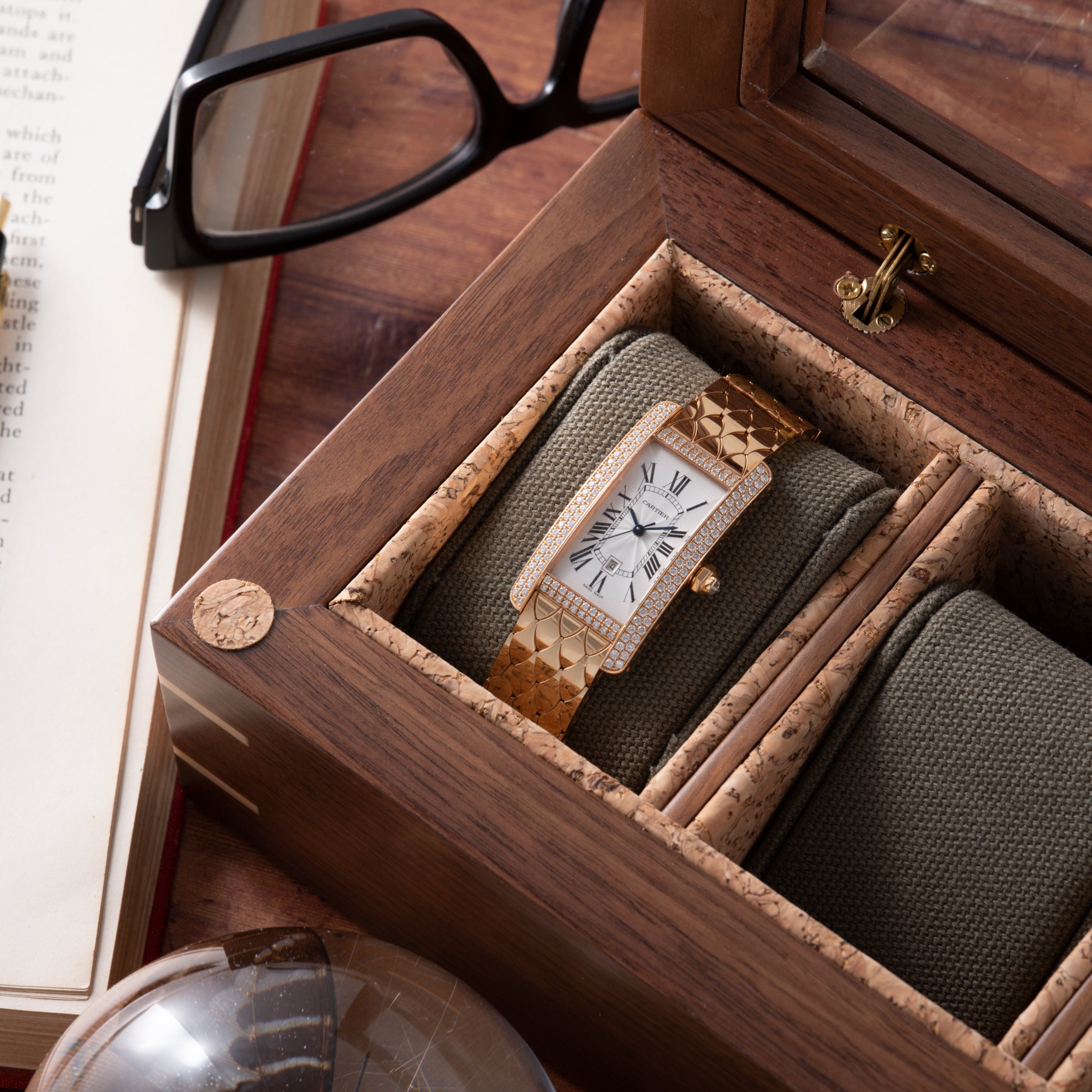 Cartier Tank Americaine Automatic Diamonds – Analog:Shift