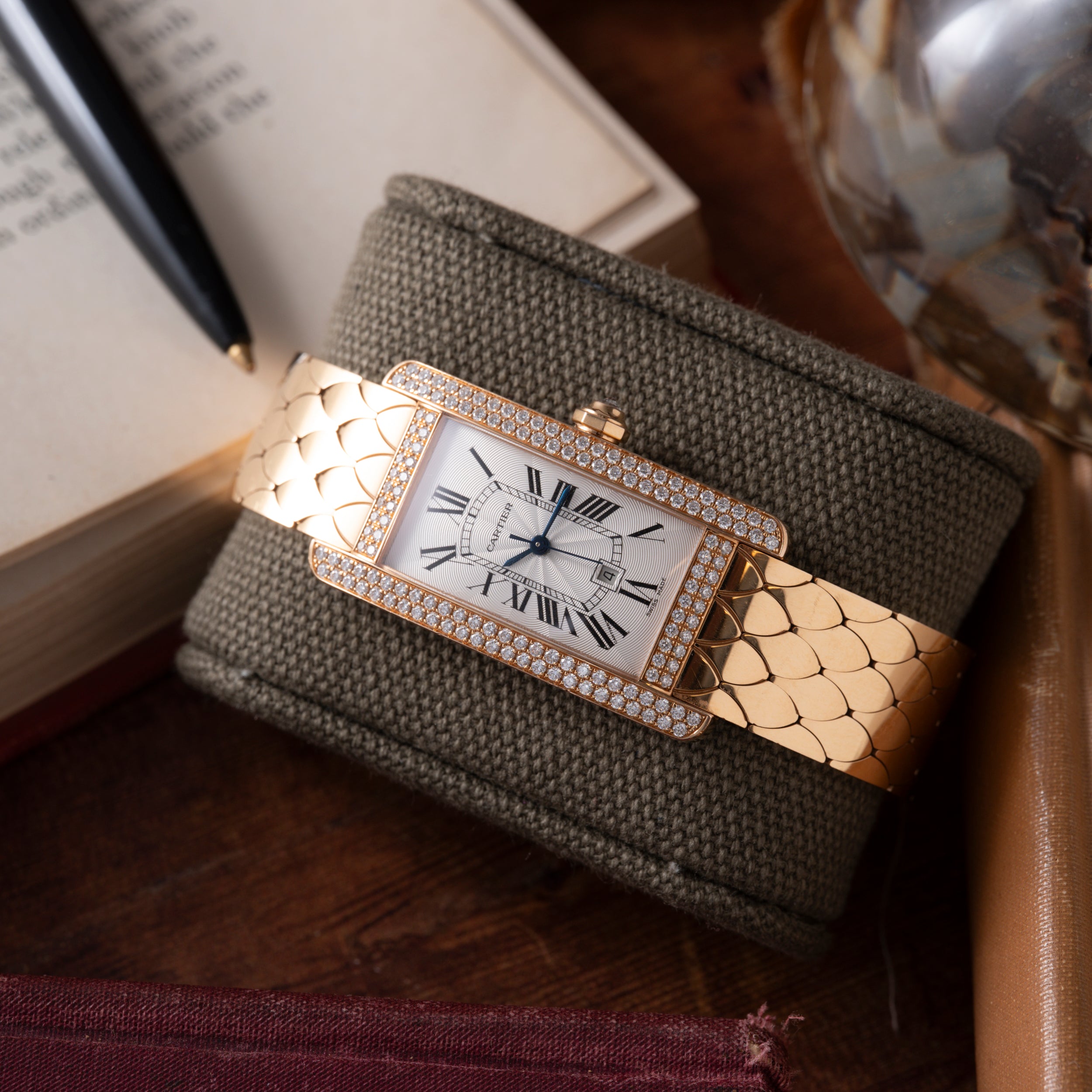 Cartier Tank Americaine Automatic Diamonds – Analog:Shift Cartier Tank Americaine Automatic Diamonds – Analog:Shift