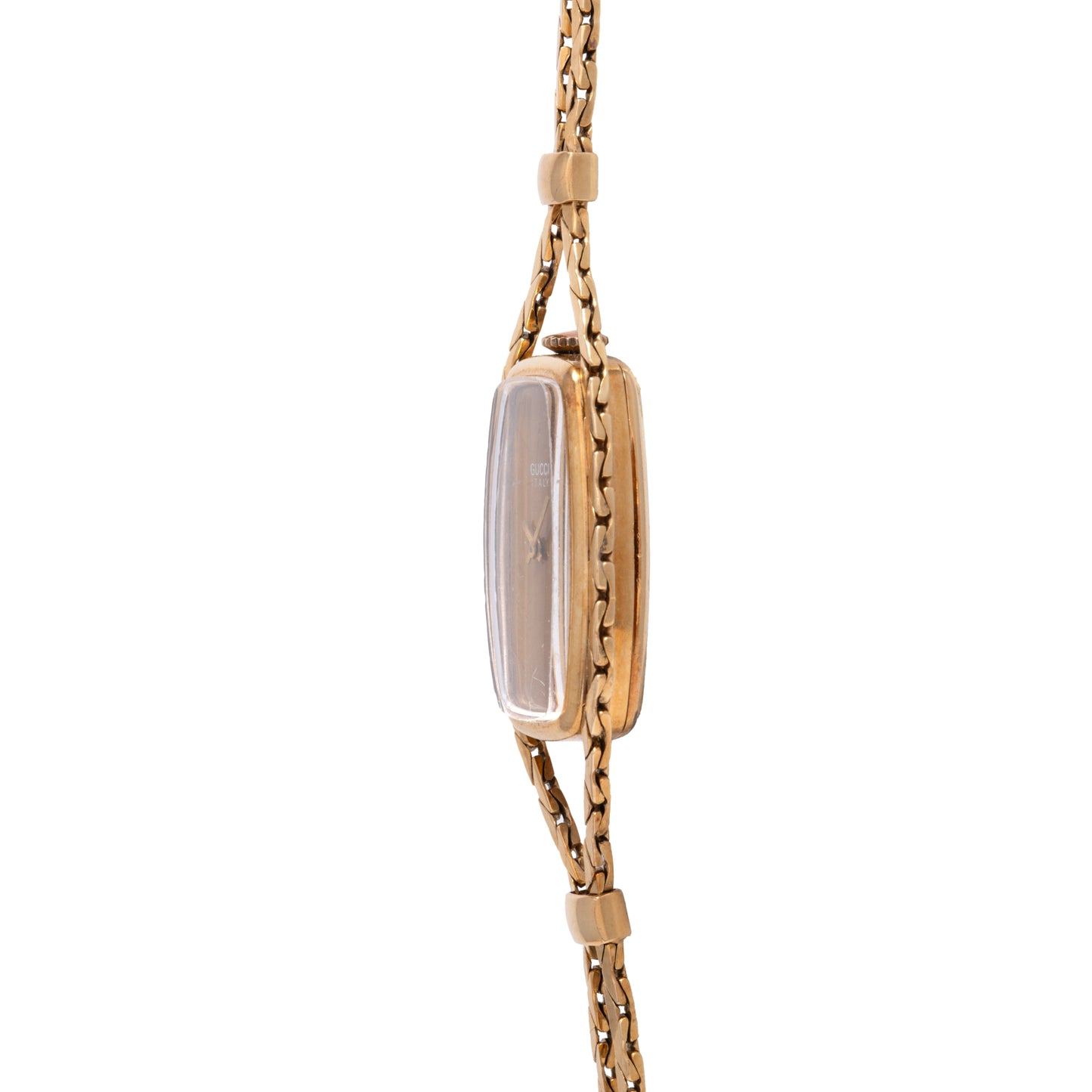 Gucci Tiger's Eye Sautoir Timepiece Necklace