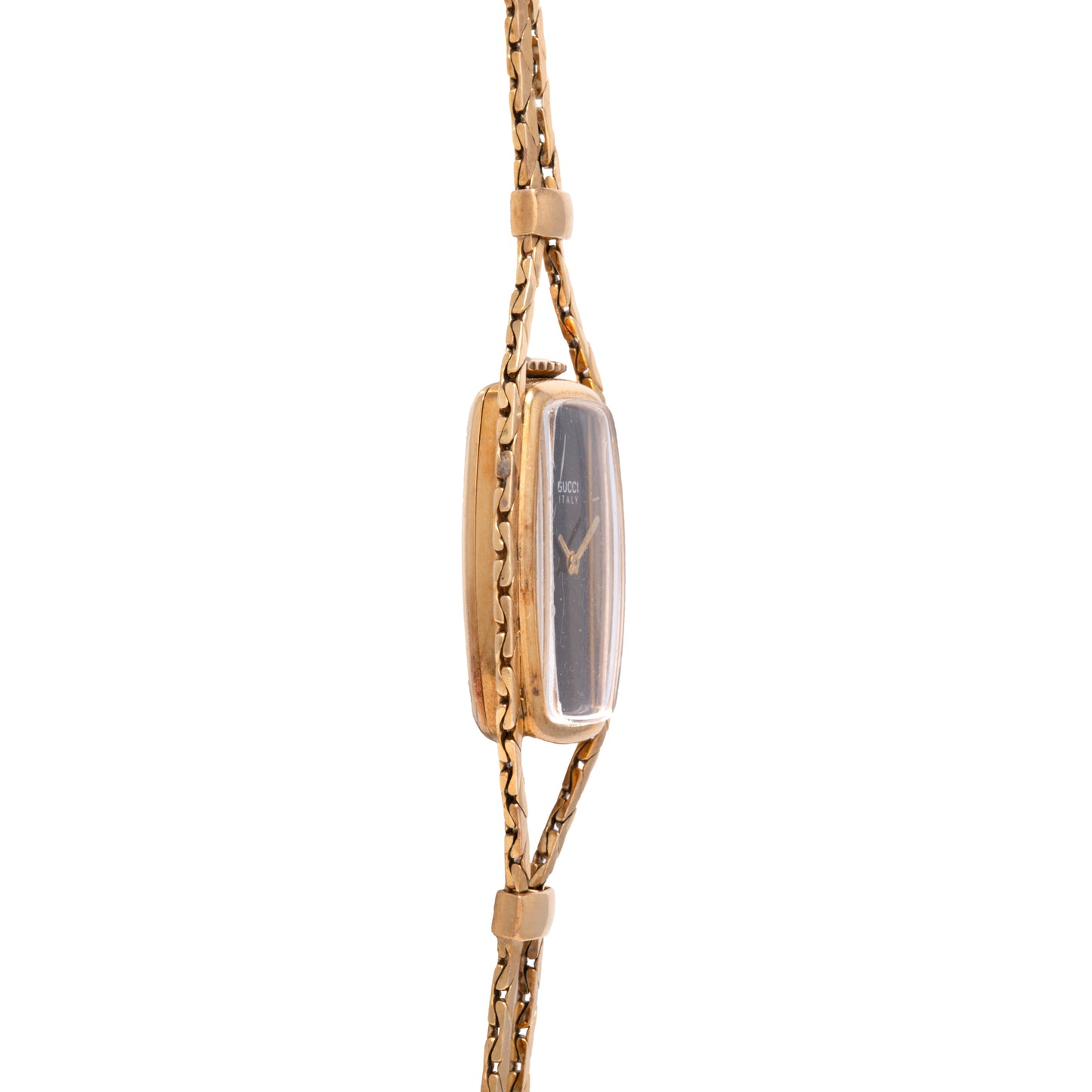 Gucci Tiger's Eye Sautoir Timepiece Necklace