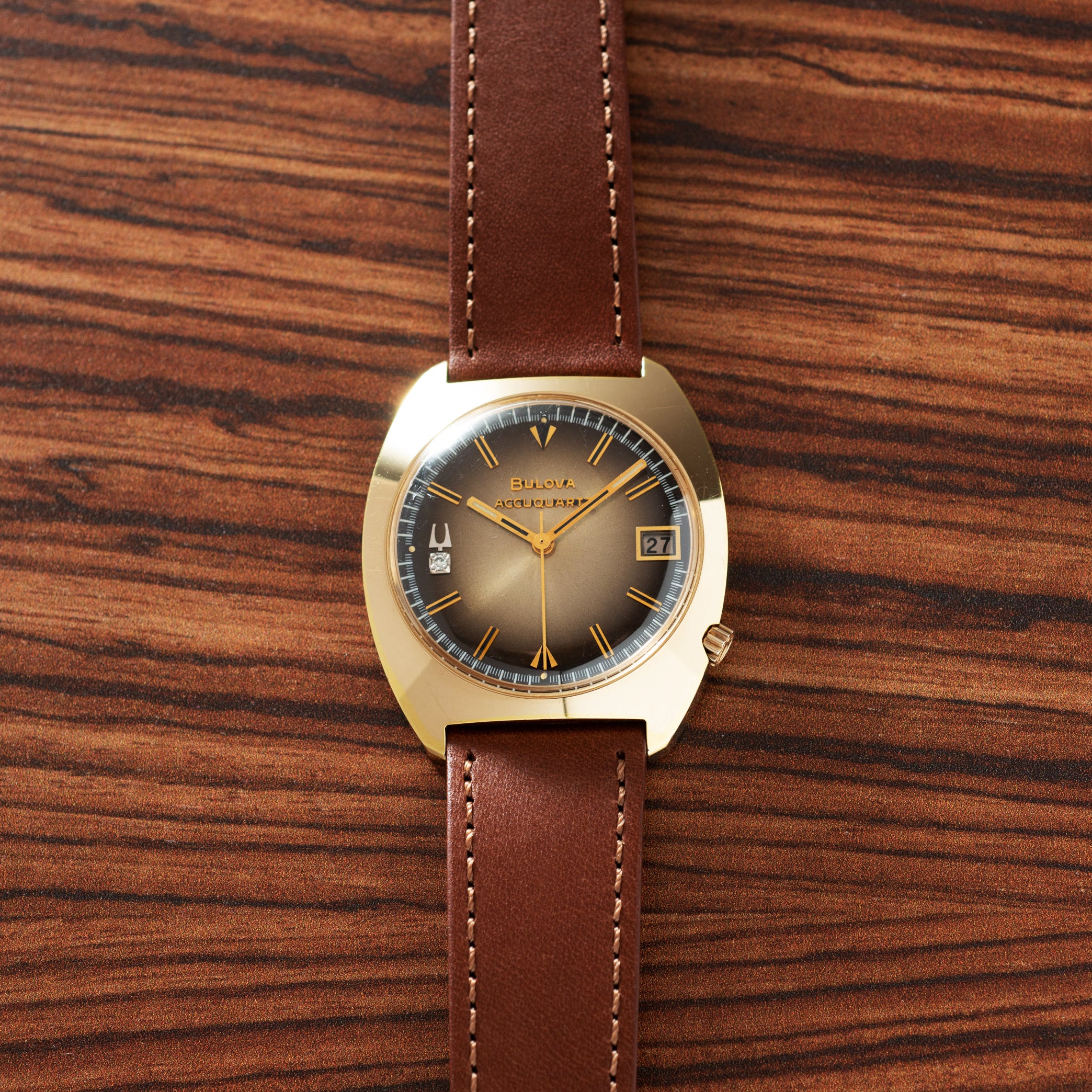 Bulova Accutron Accuquartz 'Gold Fumé' – Analog:Shift