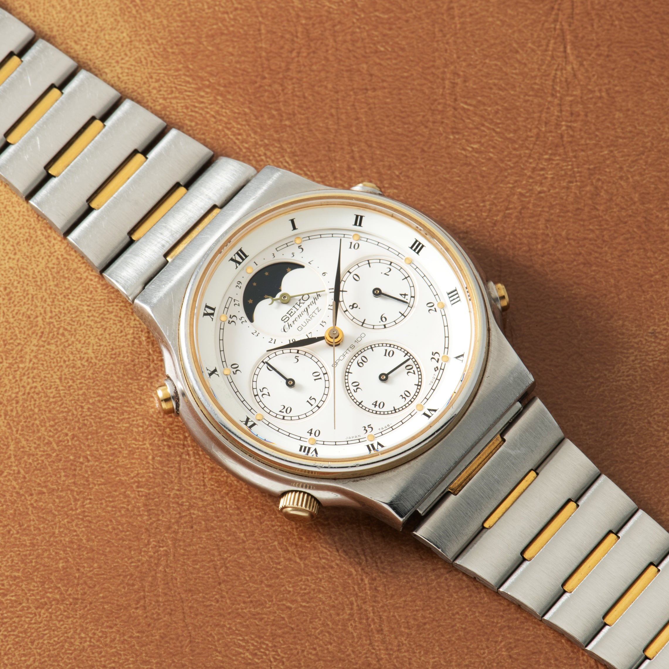 Seiko Quartz Chronograph Moonphase