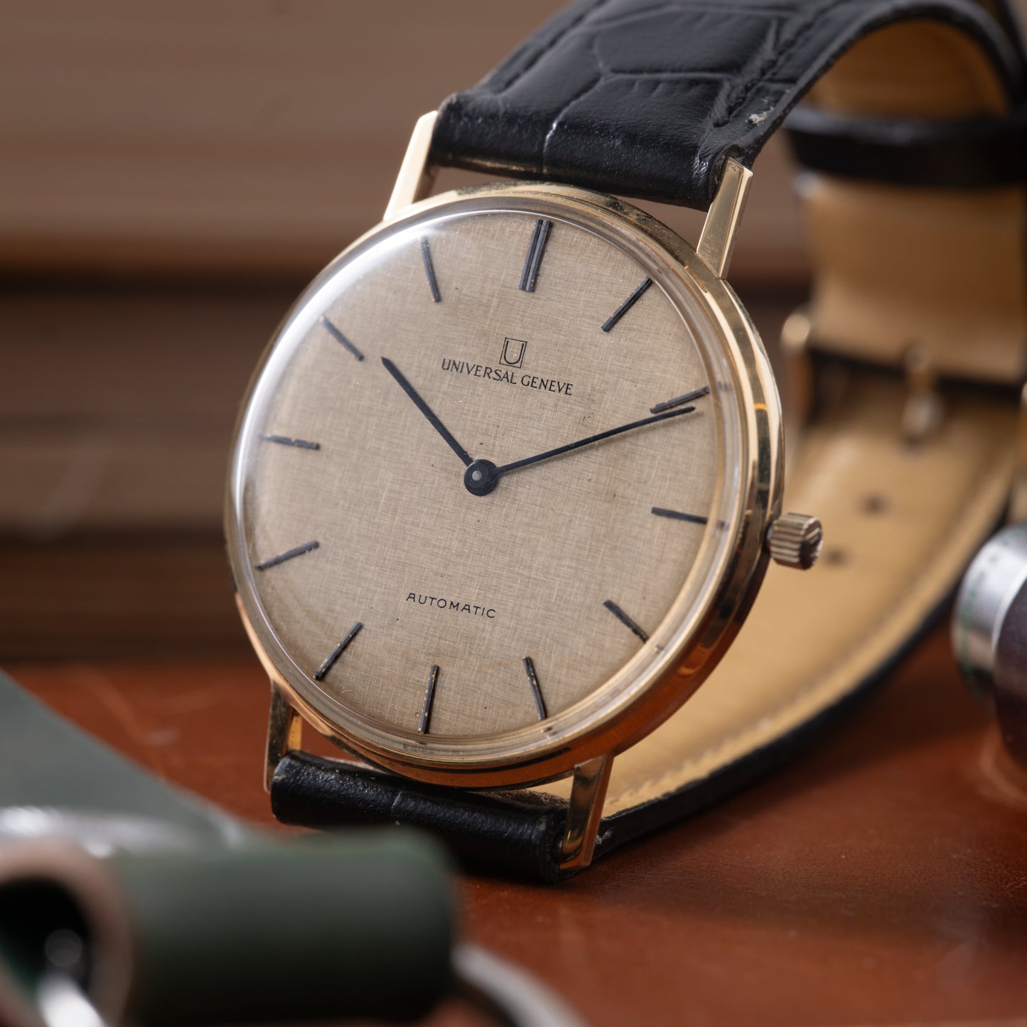 Universal Genève 'Linen' Dress Watch