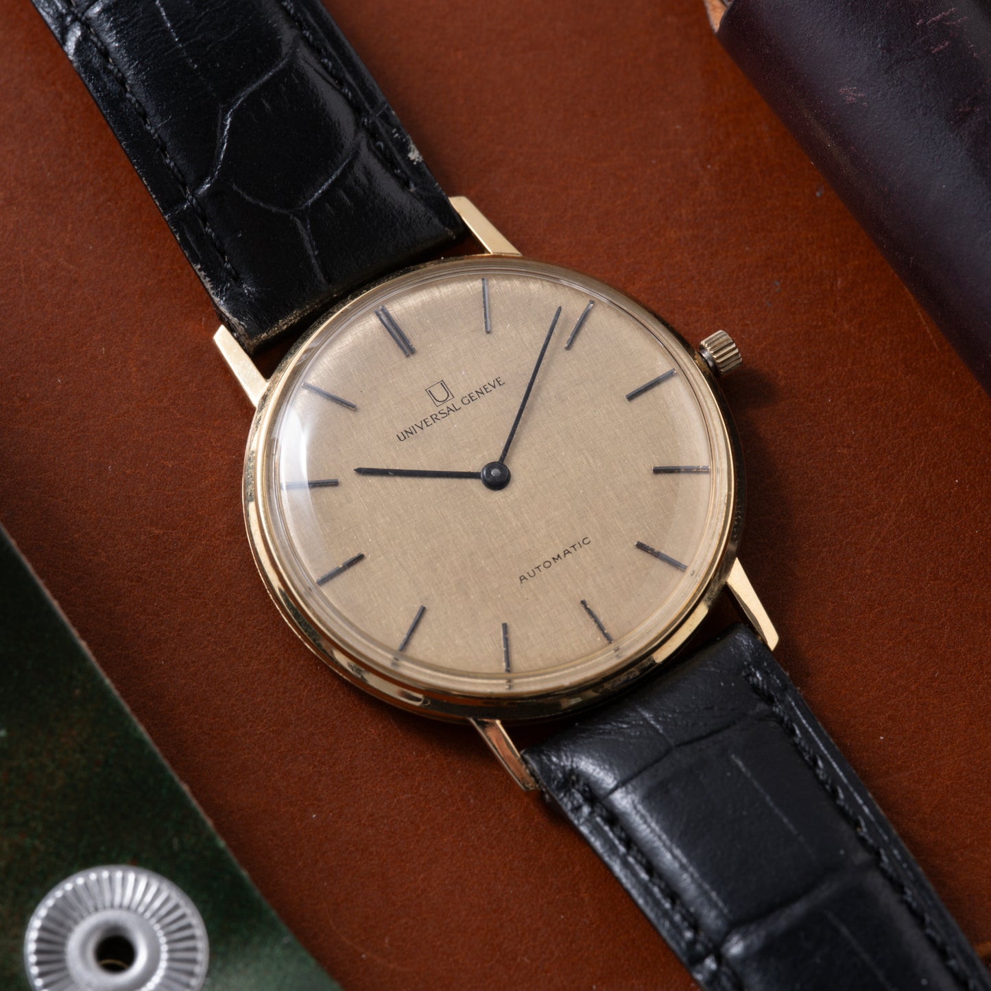 Universal Genève 'Linen' Dress Watch