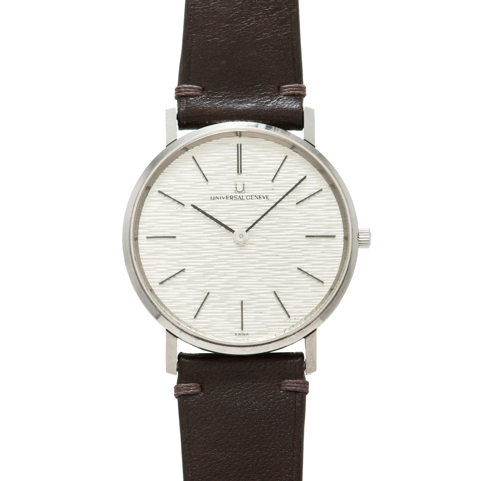Universal Geneve 'Textured Dial' Dress Watch