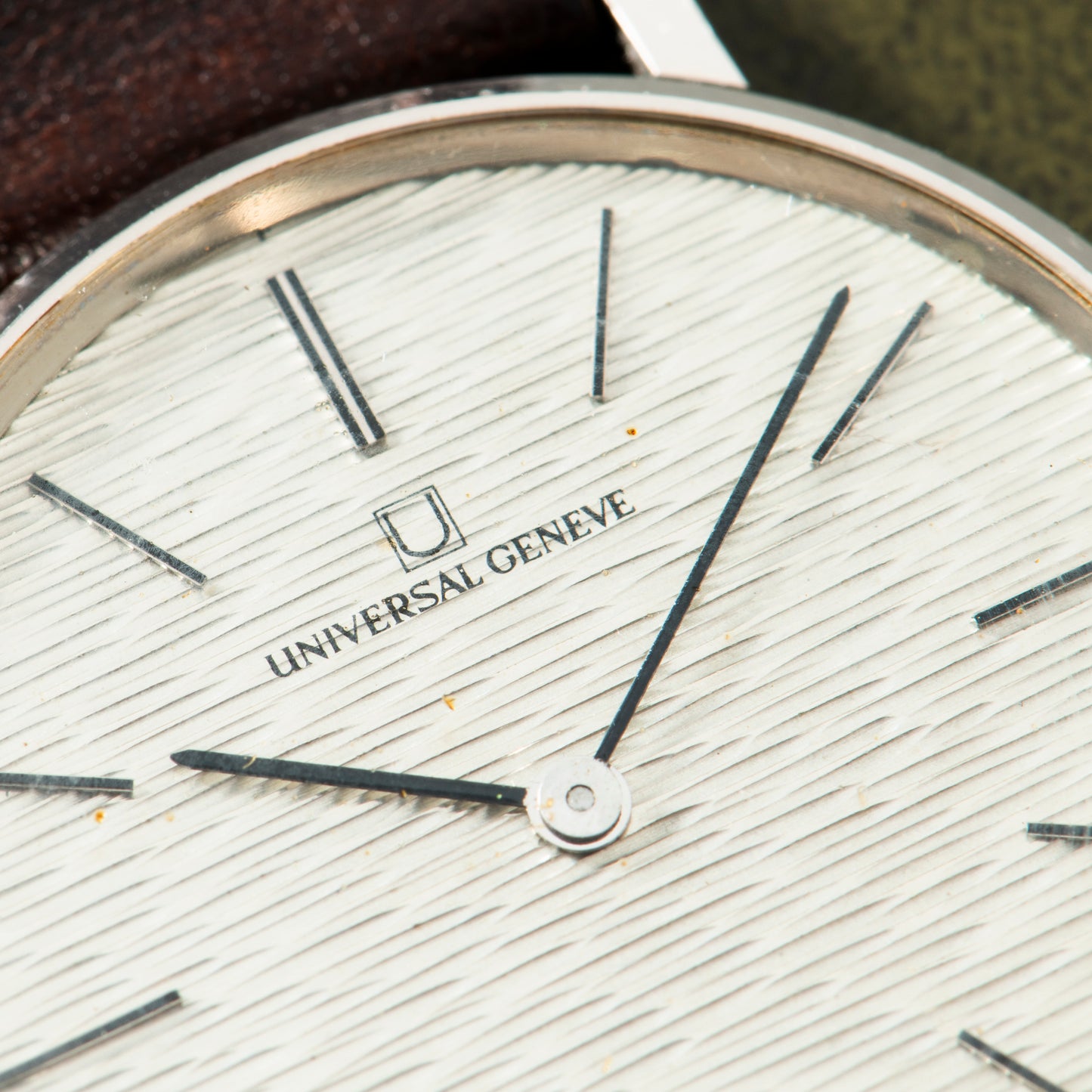 Universal Geneve 'Textured Dial' Dress Watch