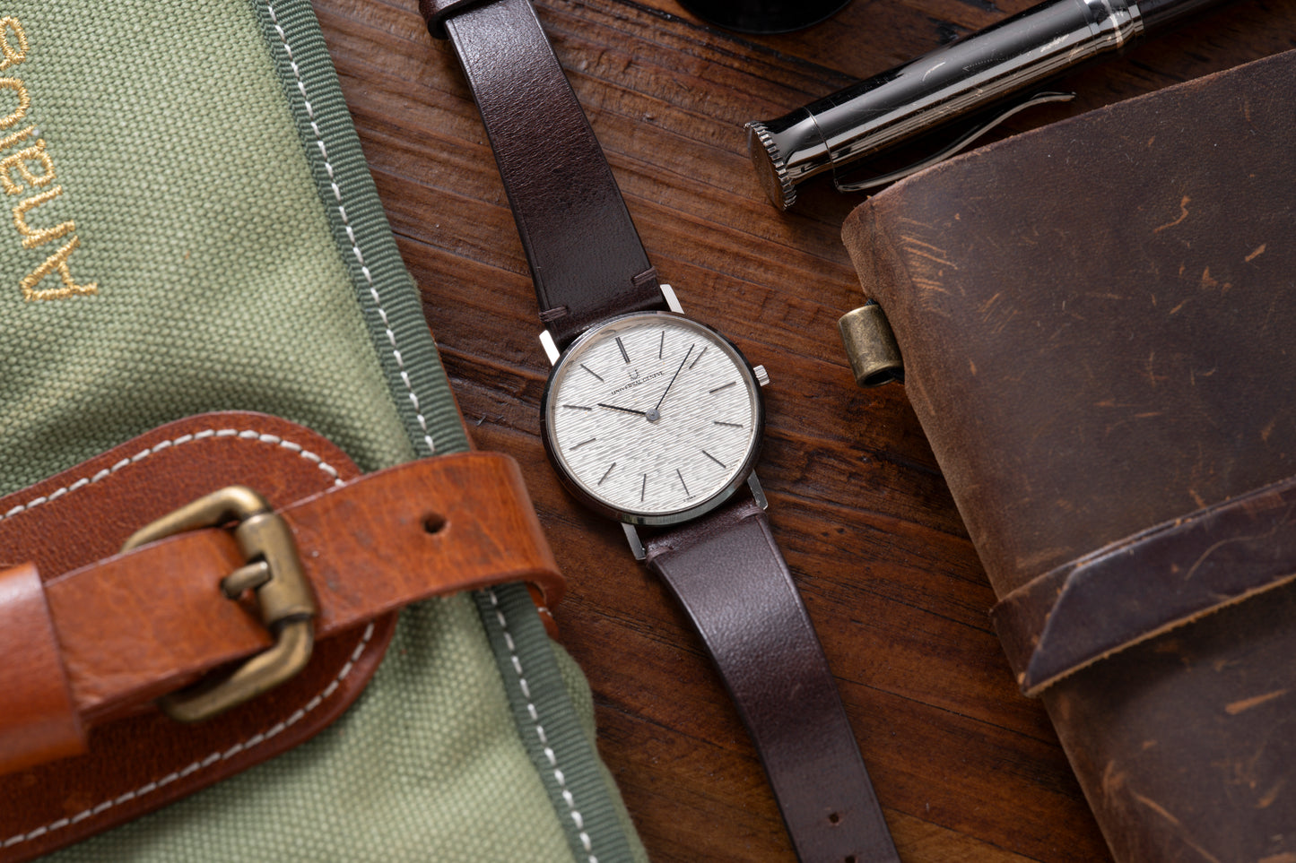 Universal Geneve 'Textured Dial' Dress Watch