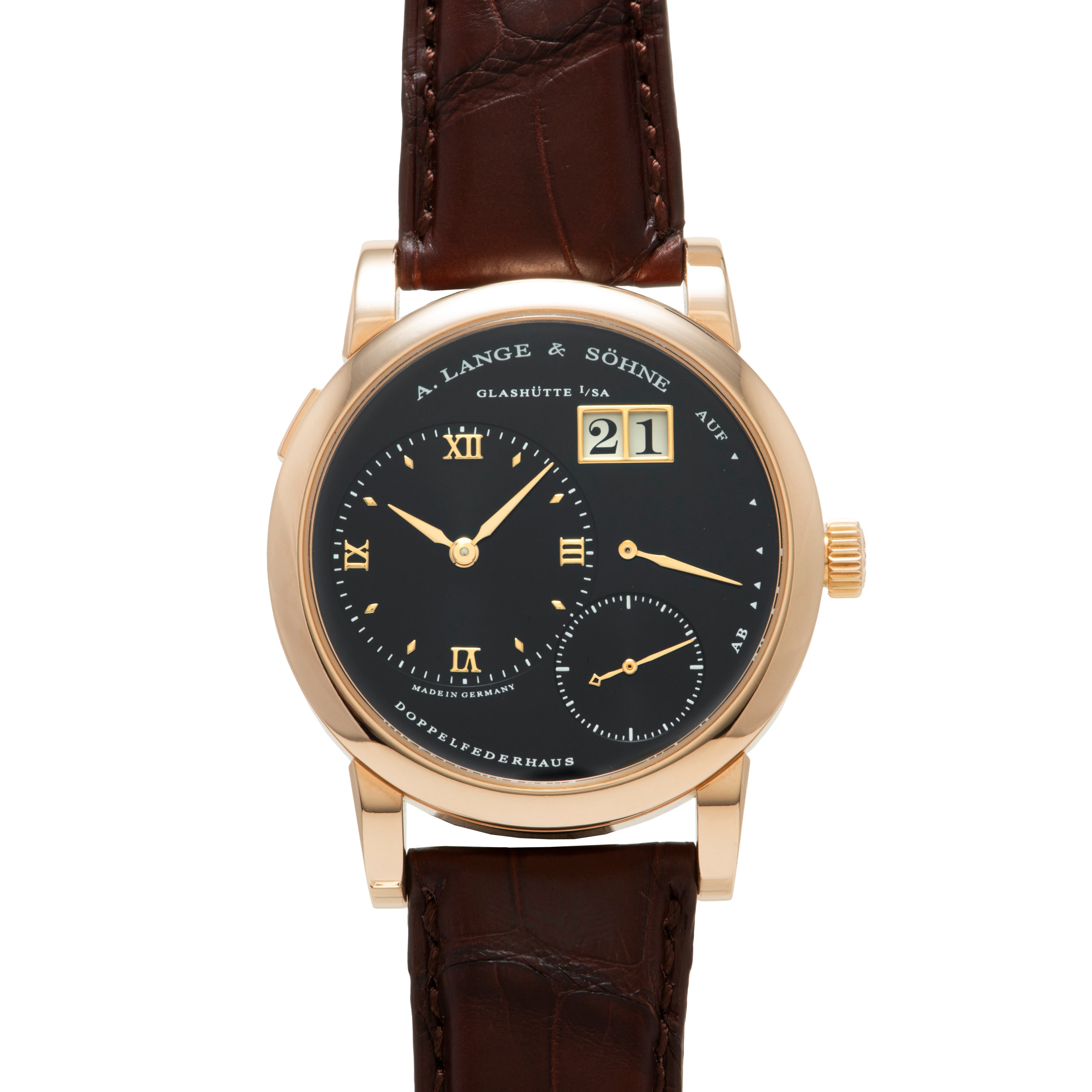 ☆新品未使用☆A. LANGE & SÖHNE 時計ケース ダークブラウン A. Lange & Söhne Little Lange 1 'Onyx' – Analog:Shift