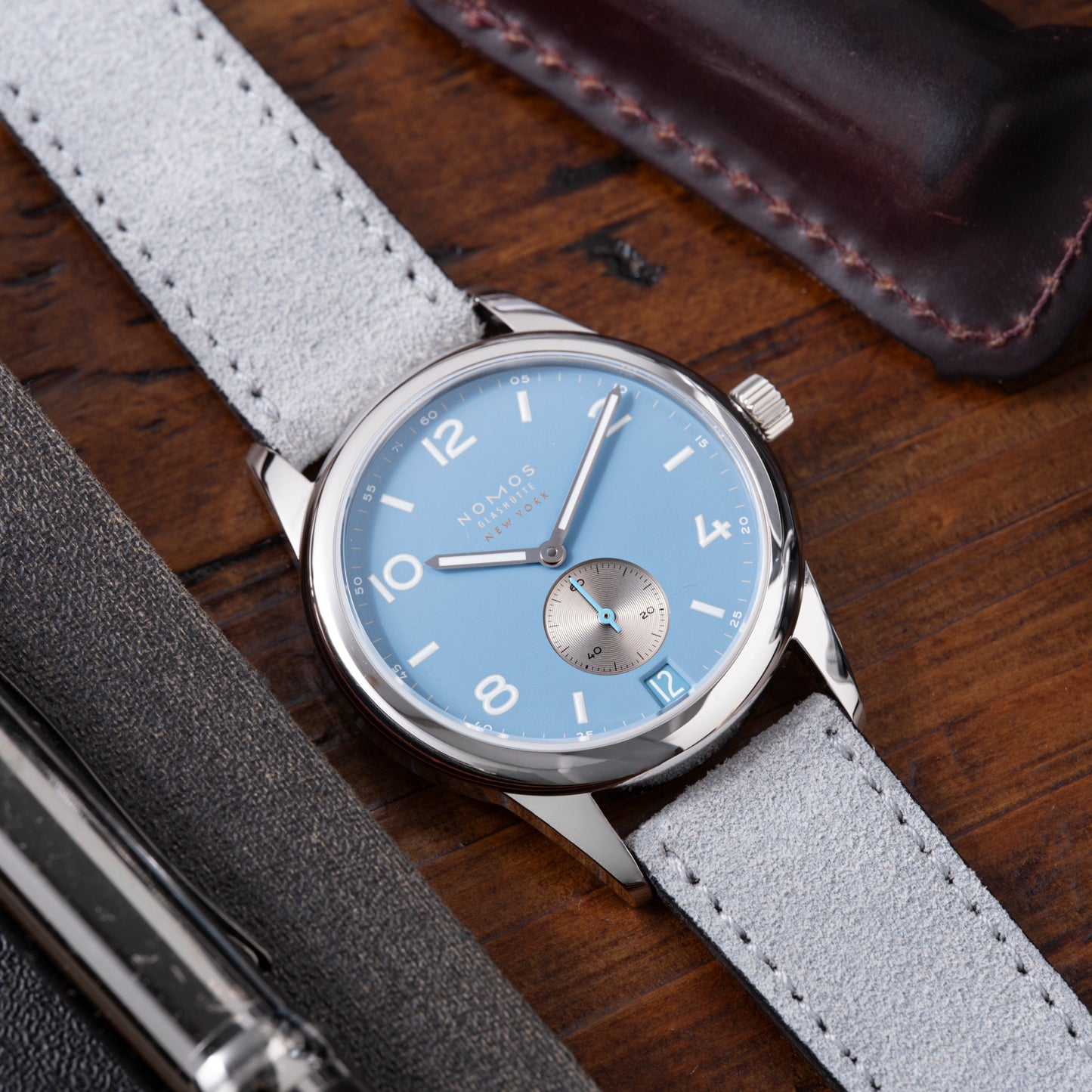 NOMOS Glashutte Club Date 38 for HODINKEE