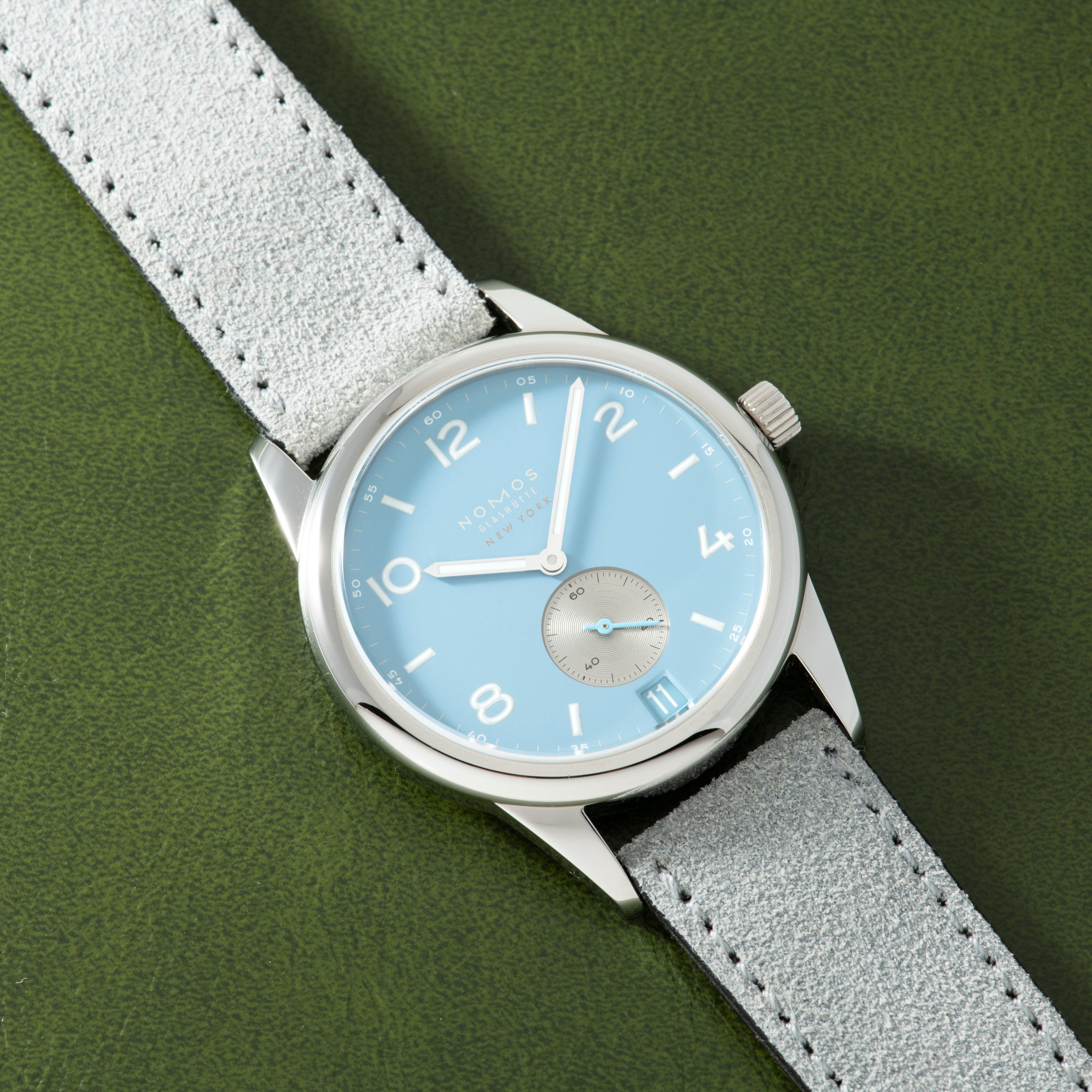 NOMOS Glashutte Club Date 38 for HODINKEE
