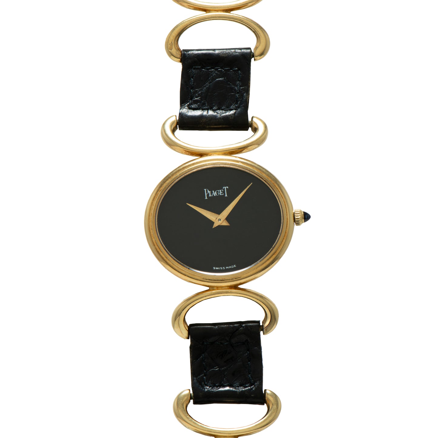 Piaget Oval Onyx 'Belt' Dress Watch