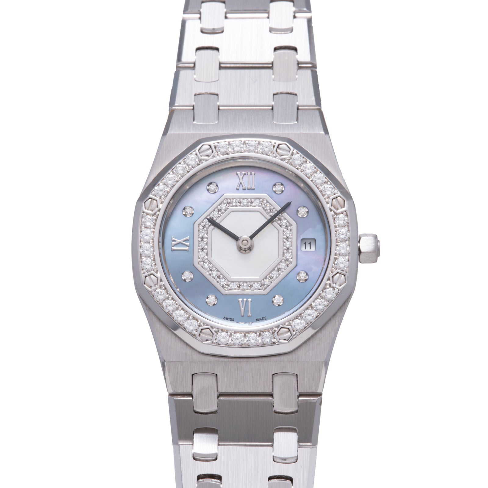 Audemars Piguet Royal Oak 'Blue MOP' Ladies Diamonds