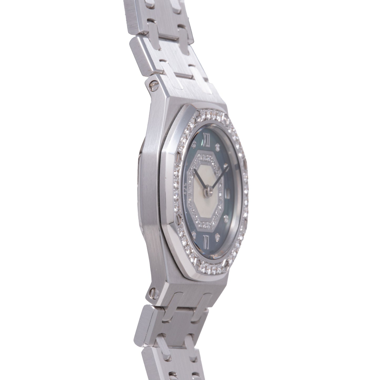 Audemars Piguet Royal Oak 'Blue MOP' Ladies Diamonds
