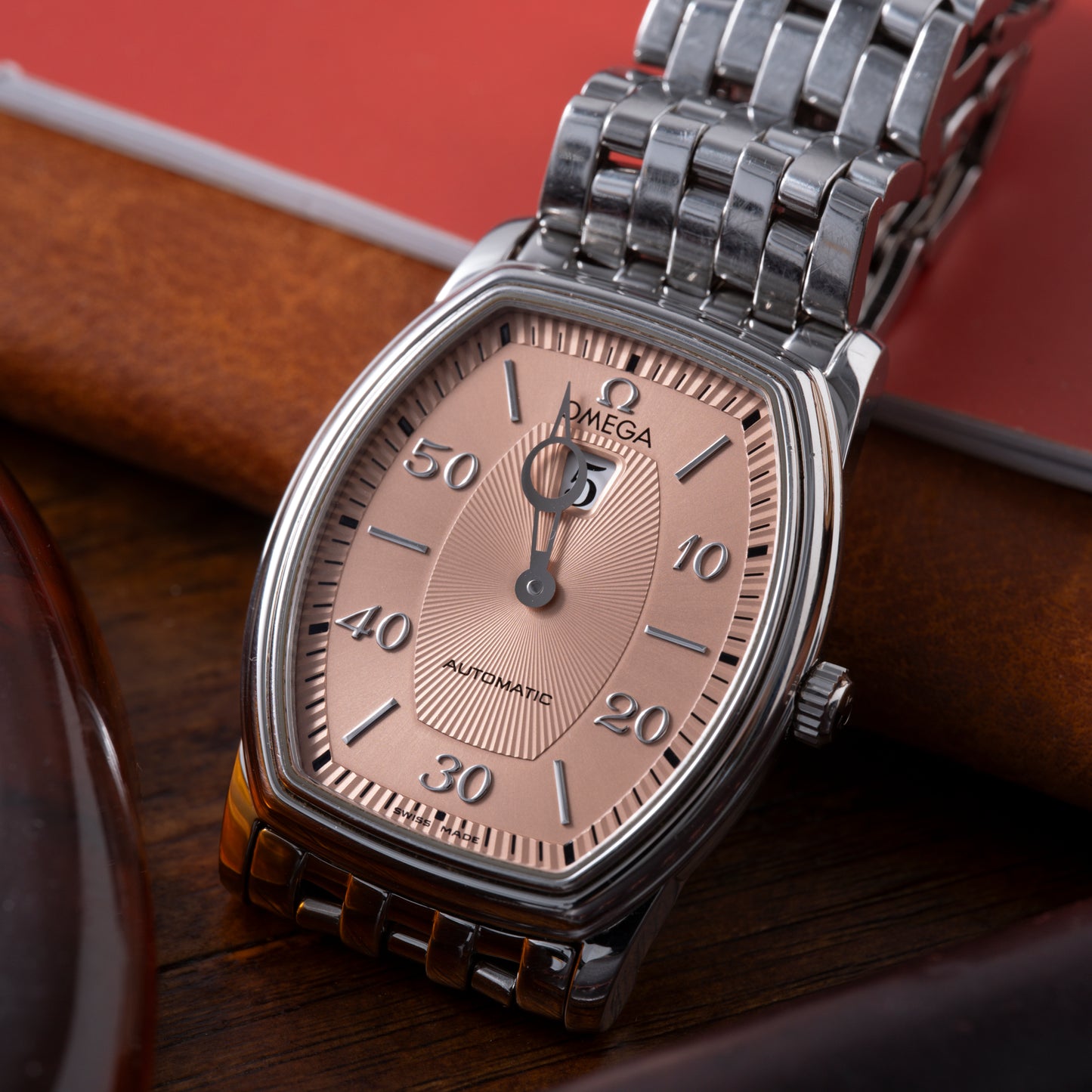 Omega De Ville Prestige 'Tonneau' Jumping Hour