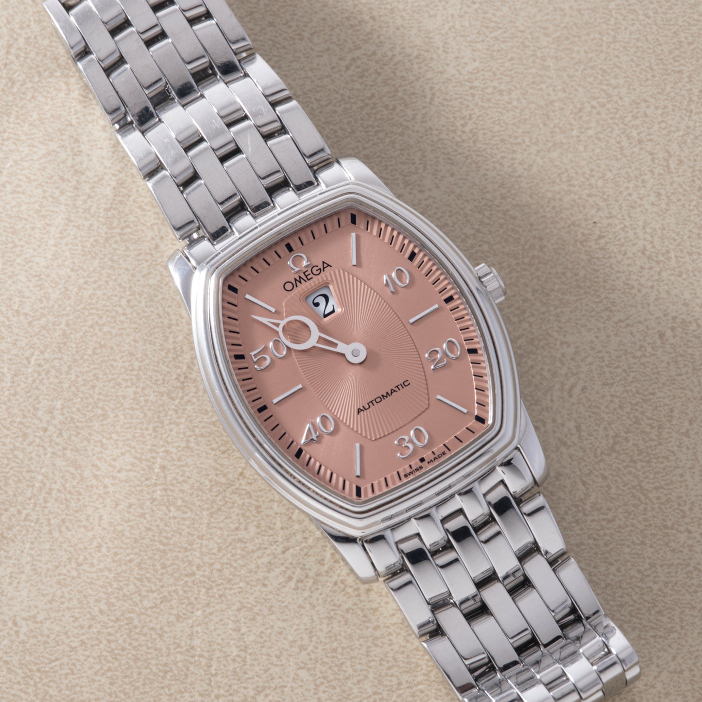 Omega De Ville Prestige 'Tonneau' Jumping Hour