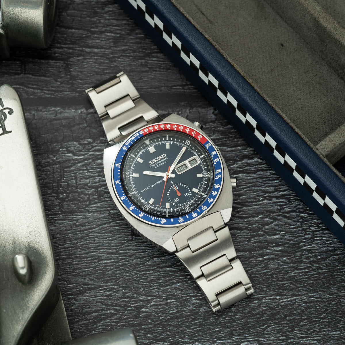 Seiko 'Blue Pogue' Chronograph