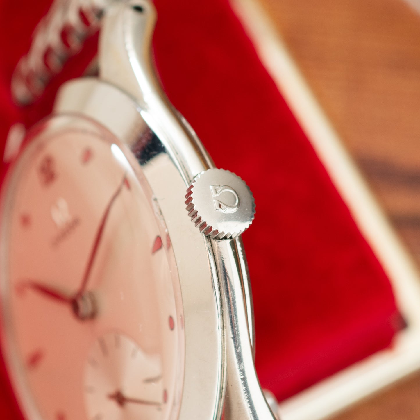 Omega 'Mirror Calatrava' Jumbo Dress Watch
