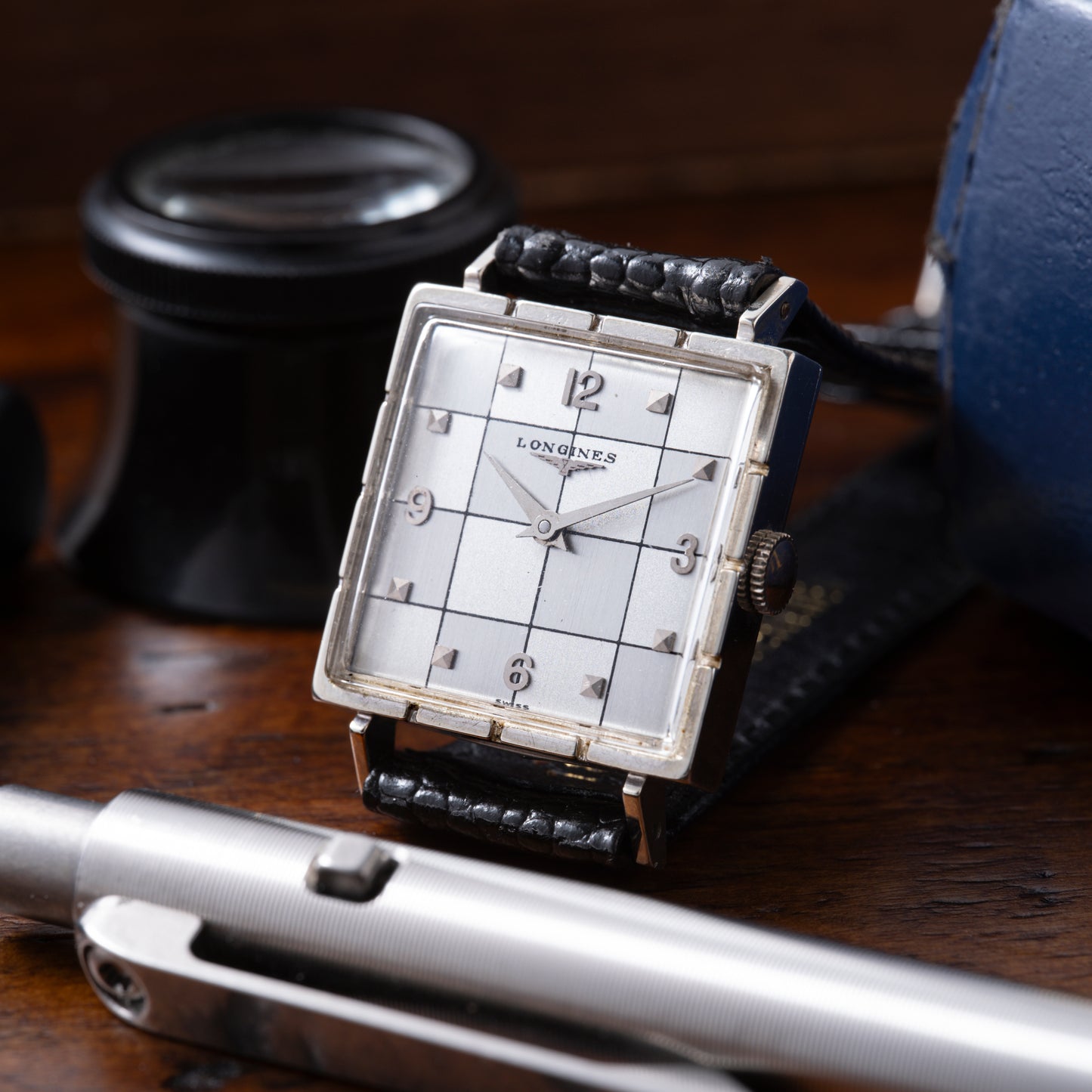 Longines 'Checkerboard' Tank
