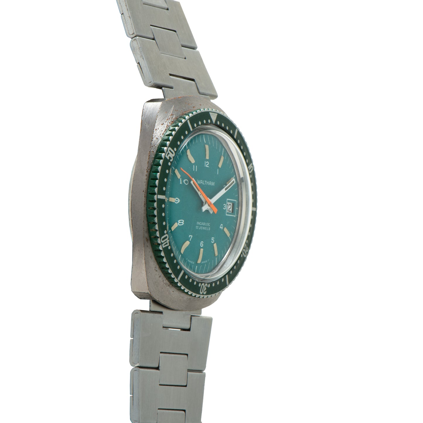 Waltham 'Exotic' Green Diver Date