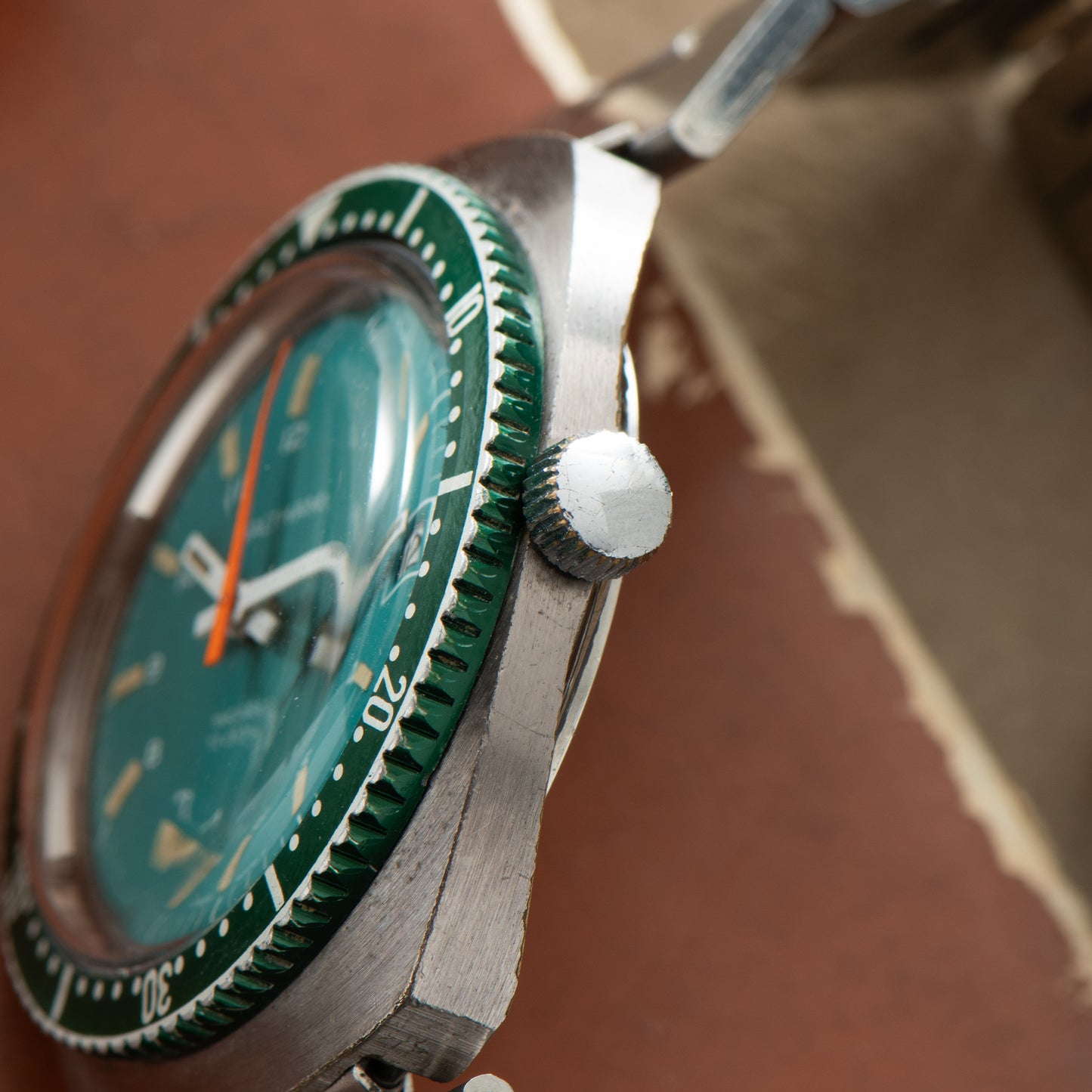 Waltham 'Exotic' Green Diver Date