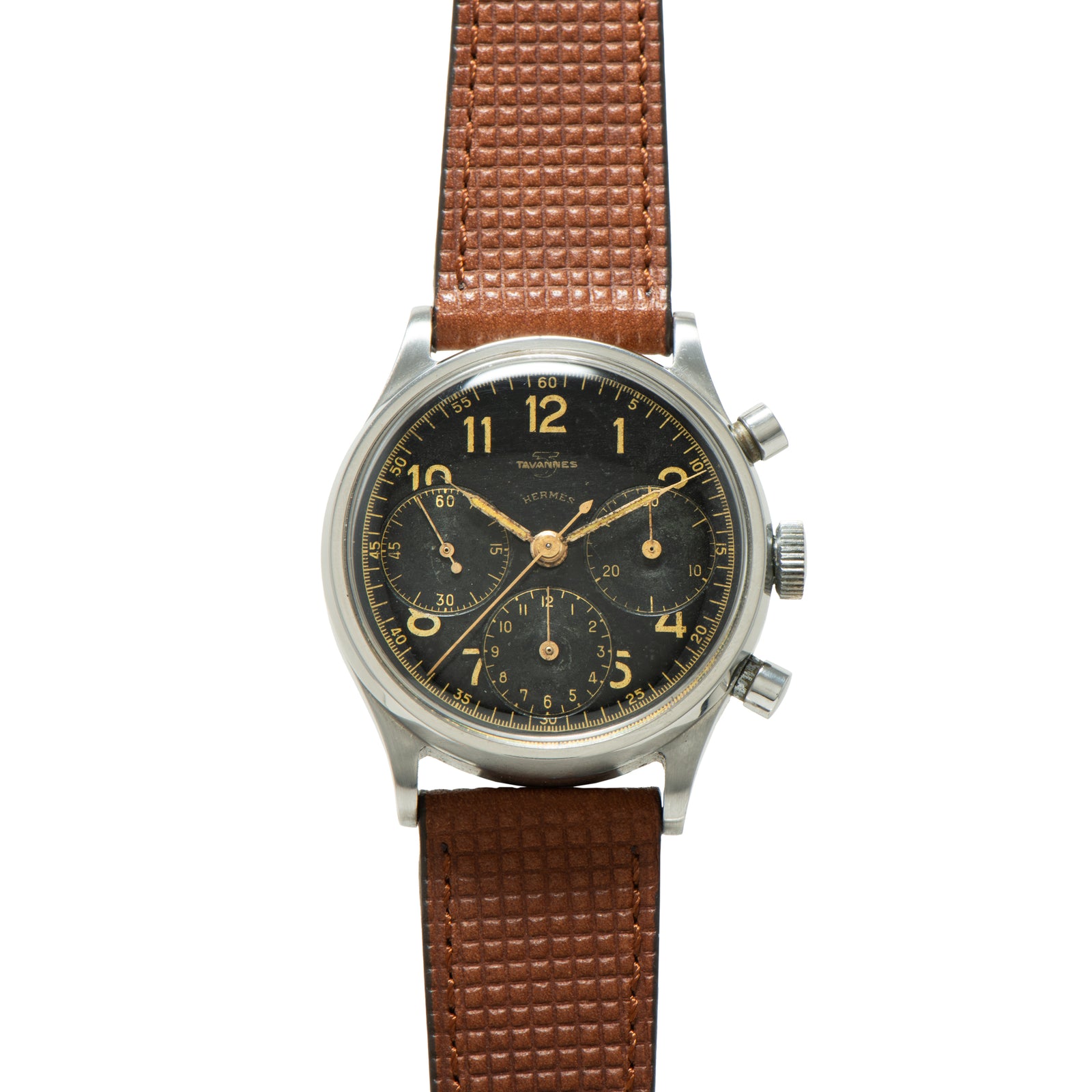 Tavannes Hermès Triple Register Chronograph