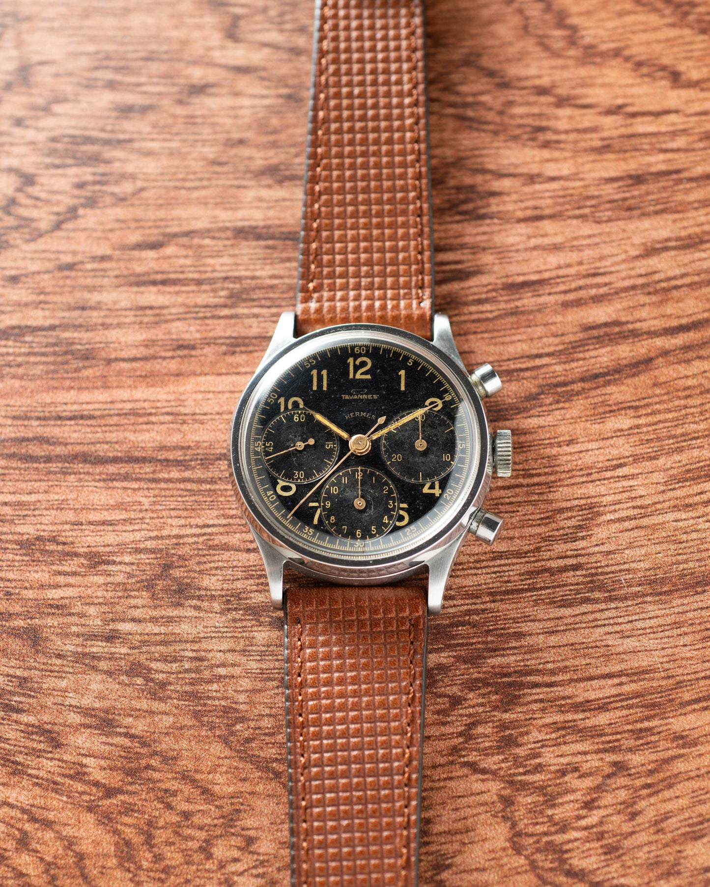 Tavannes Hermès Triple Register Chronograph