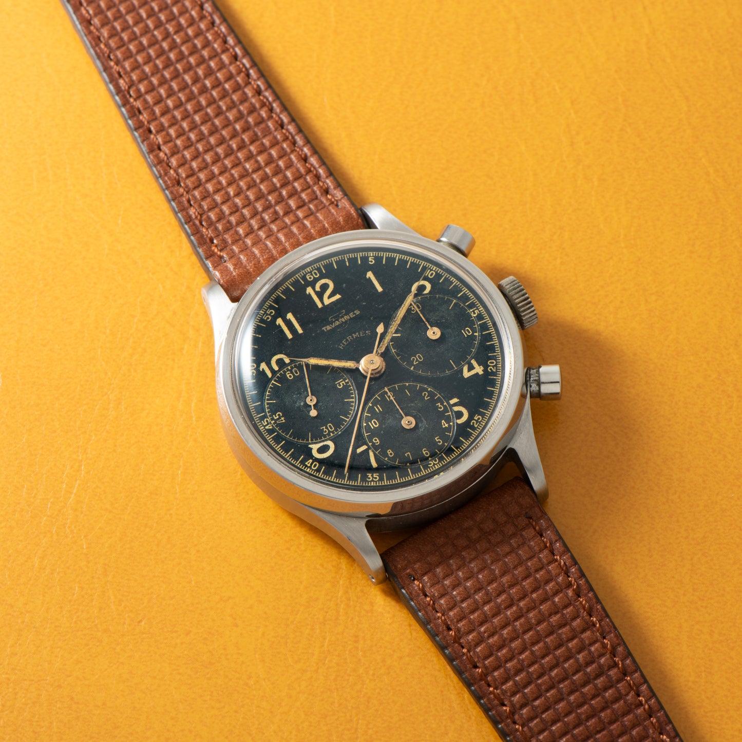 Tavannes Hermès Triple Register Chronograph