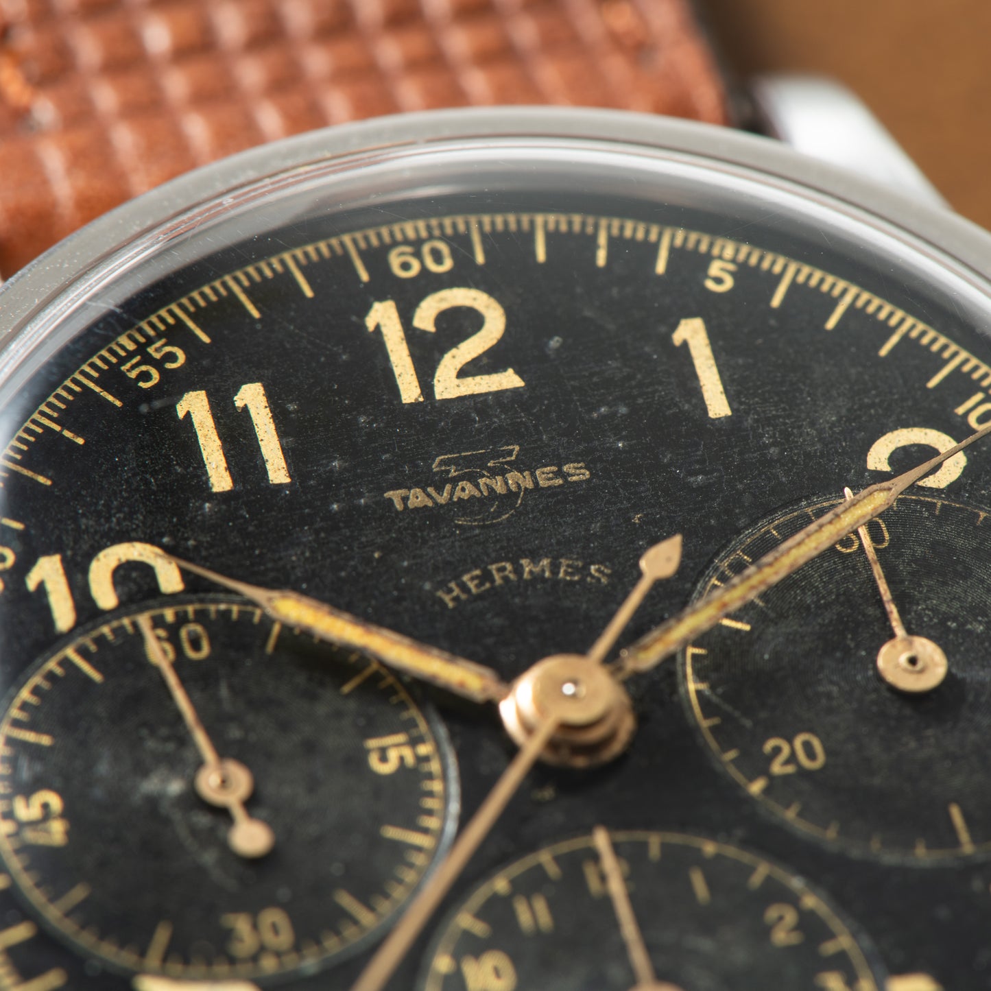 Tavannes Hermès Triple Register Chronograph