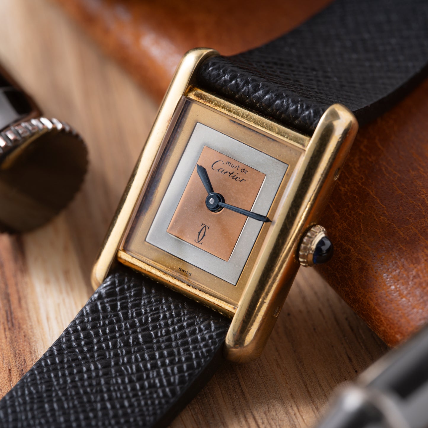 Cartier Must de Cartier Tri-Tone Tank Vermeil
