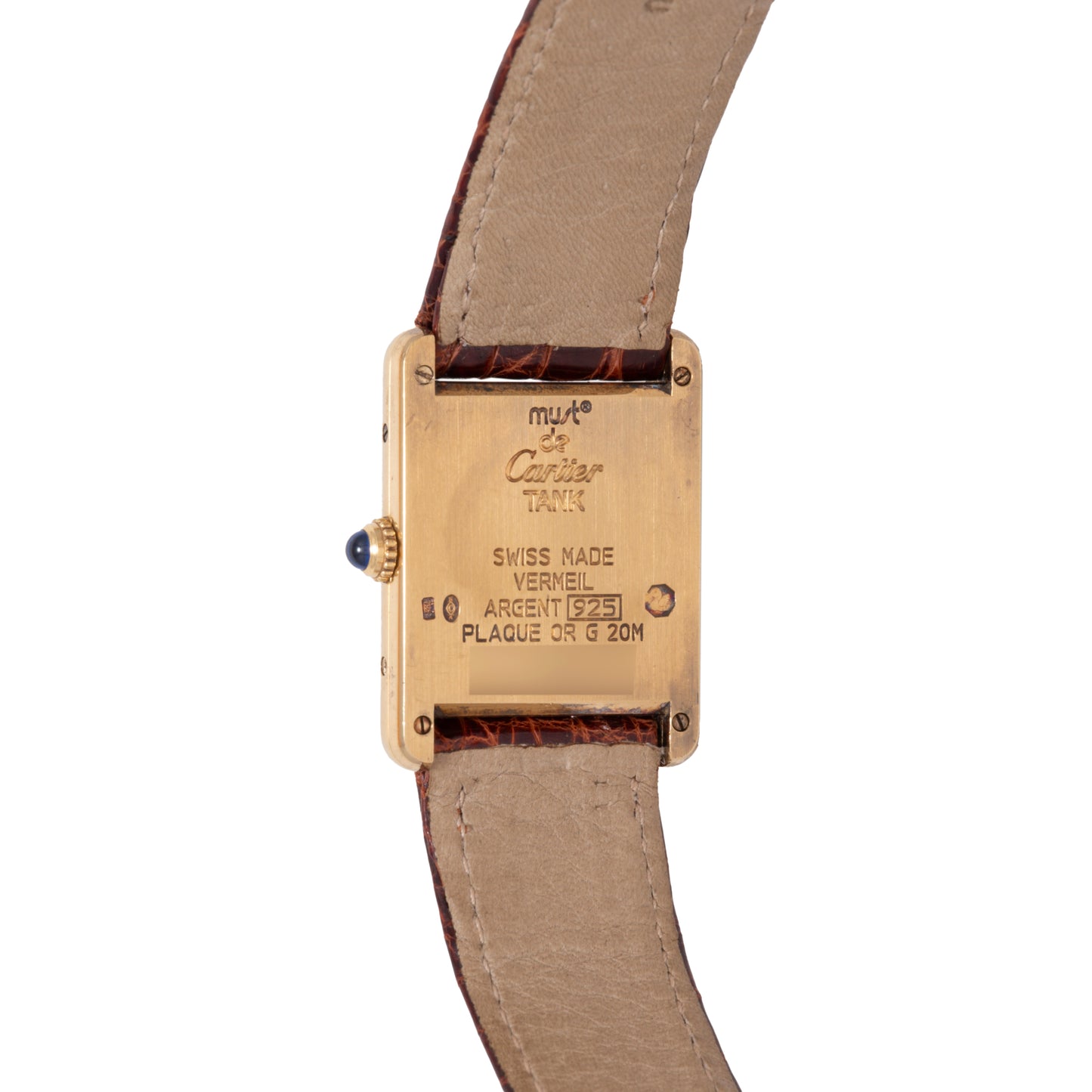 Cartier Must de Cartier Tank Vermeil Large
