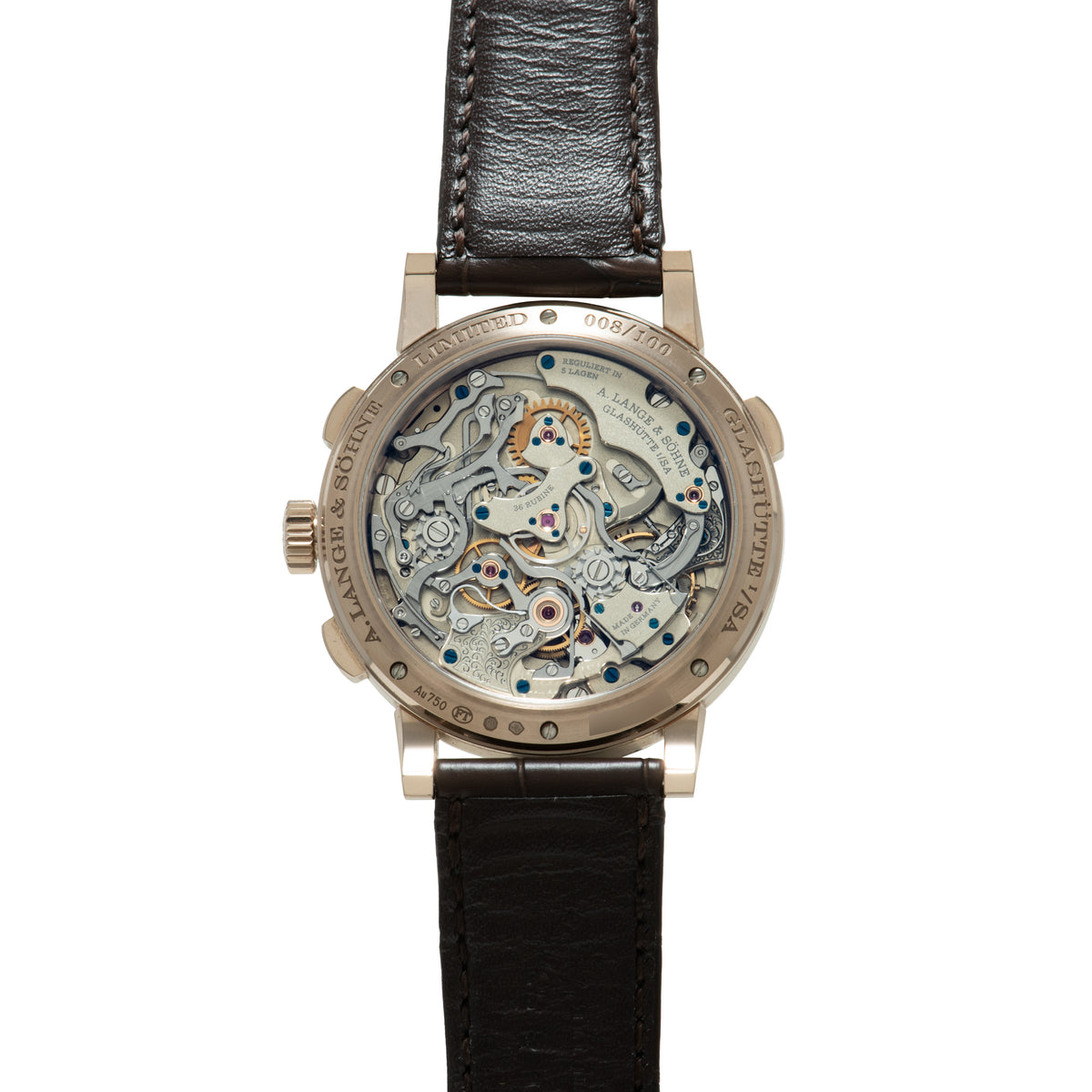 A.Lange & Söhne 1815 Rattrapante Honeygold Chronograph 'Homage to F.A.Lange'