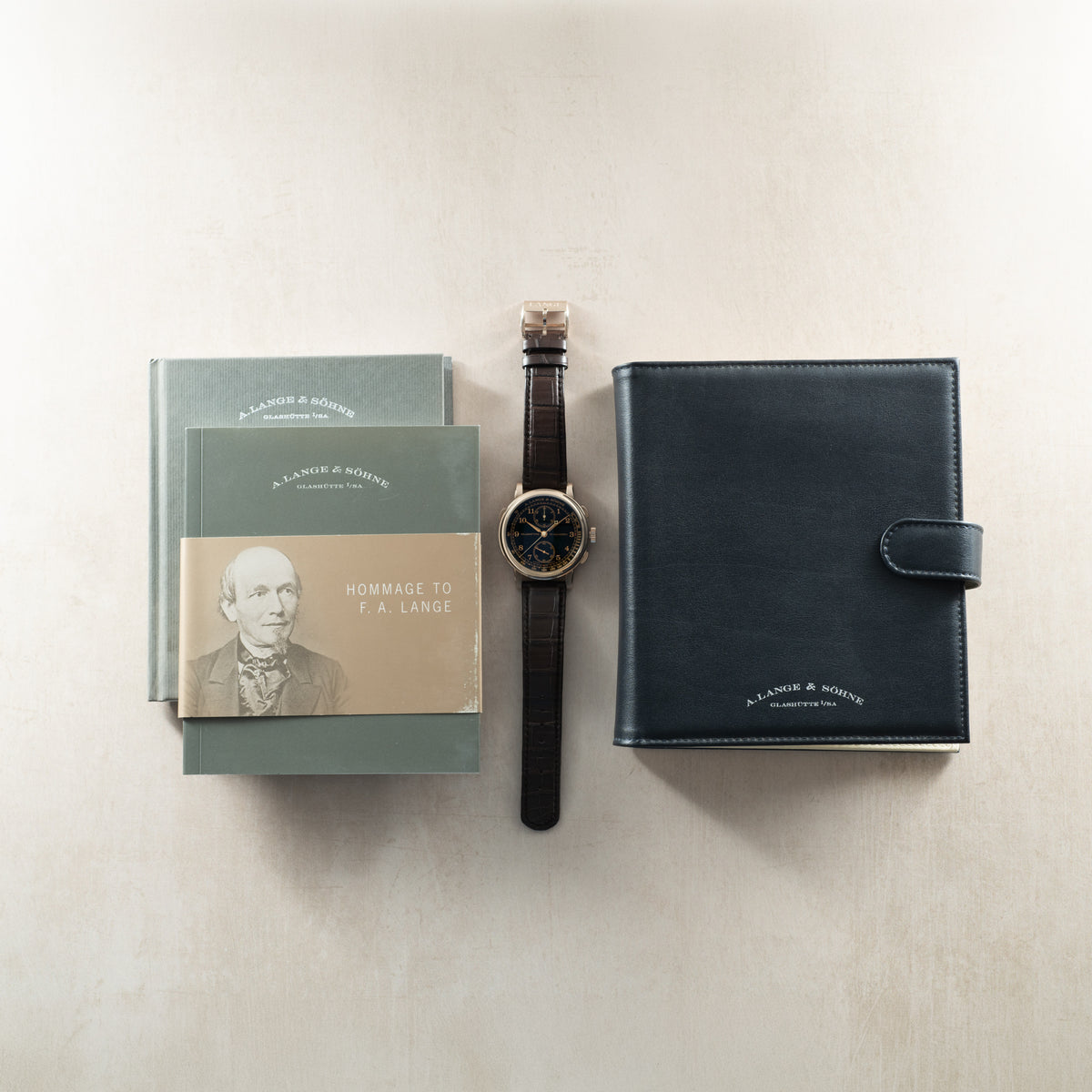 A.Lange & Söhne 1815 Rattrapante Honeygold Chronograph 'Homage to F.A.Lange'