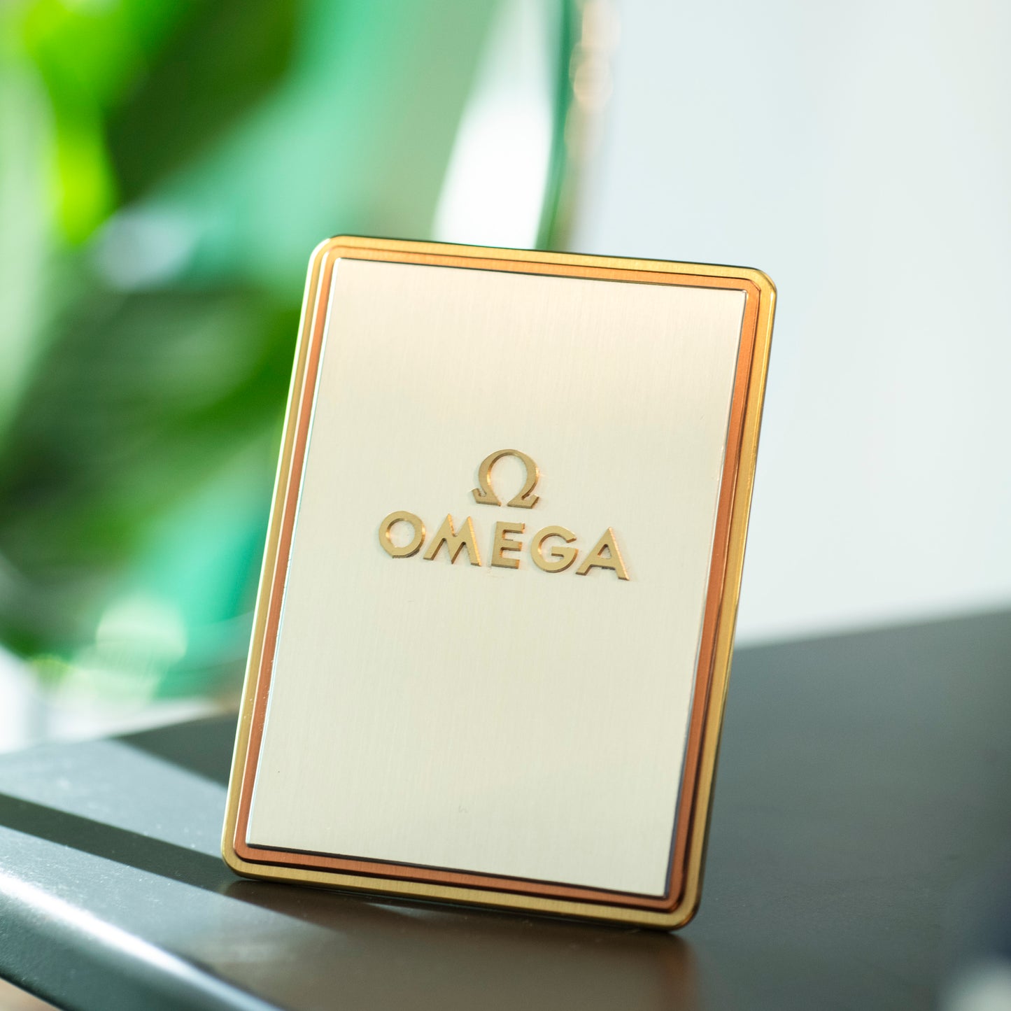 Omega Brass Display Plaque