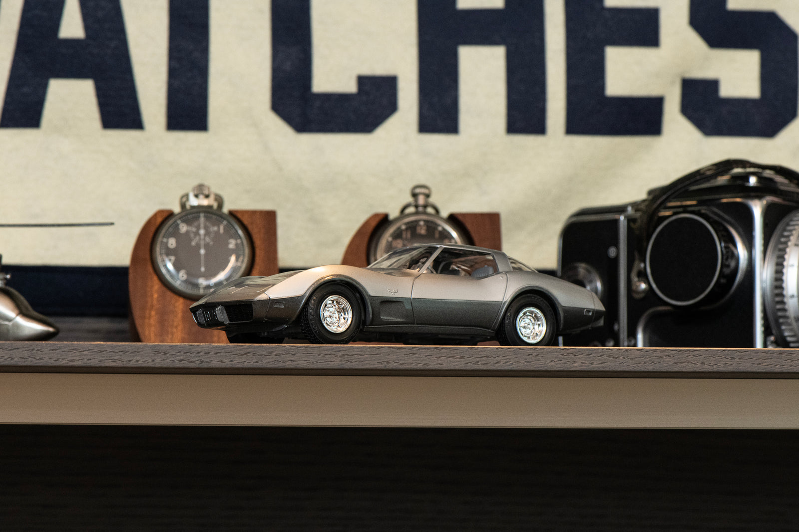 1978 Silver Corvette Chevy Dealer Promo Model by AMT