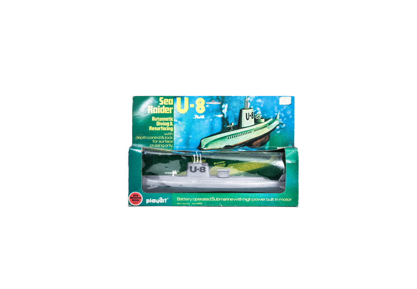 U-8 'Sea Raider' Submarine Bath Toy from Playart