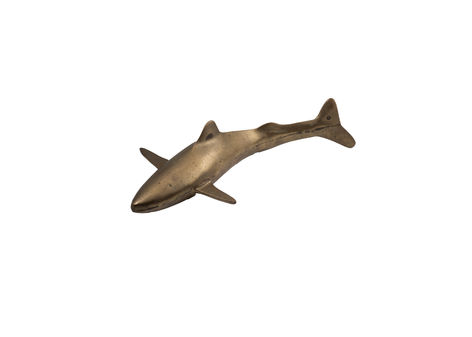 Brass Shark Sculpture