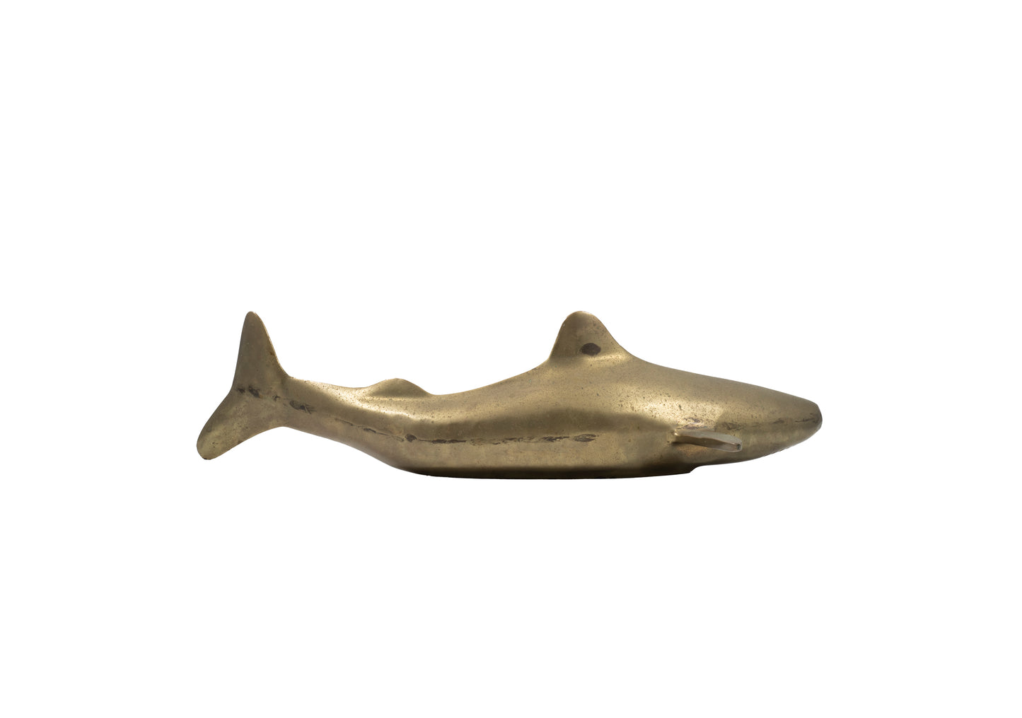 Brass Shark Sculpture