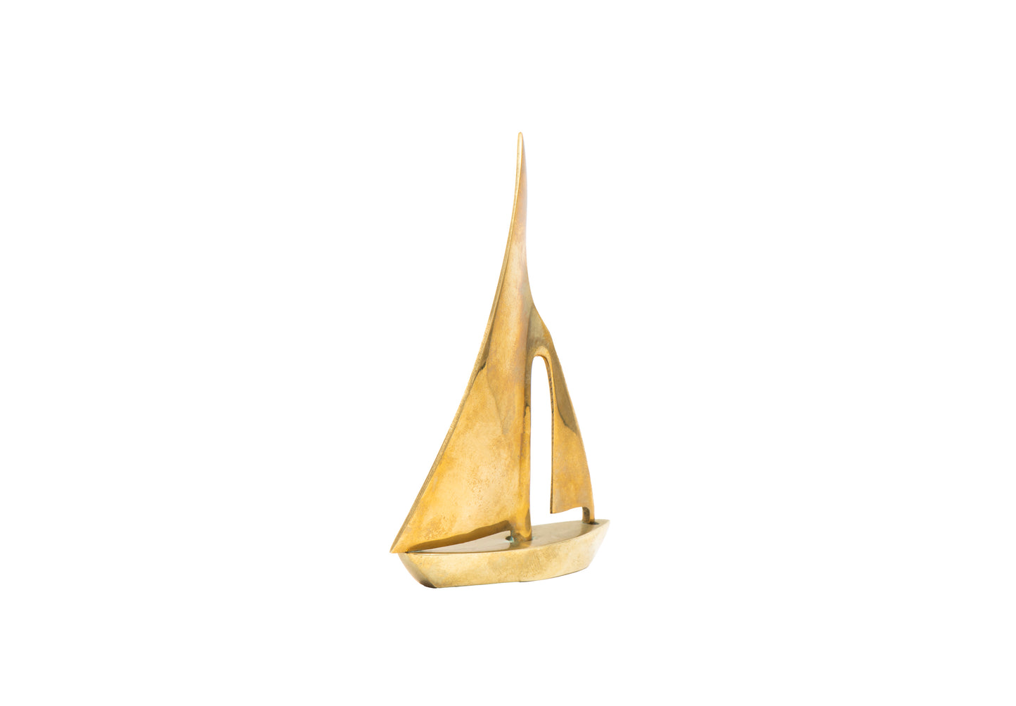 Brass Sailboat Sculpture - Small