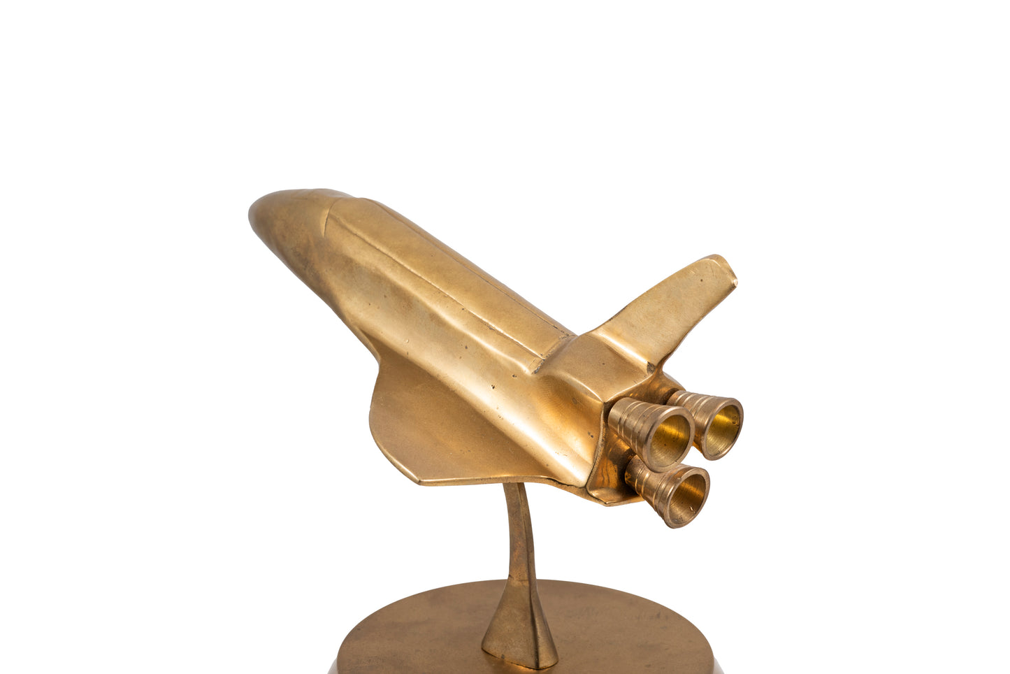 Brass Space Shuttle Sculpture