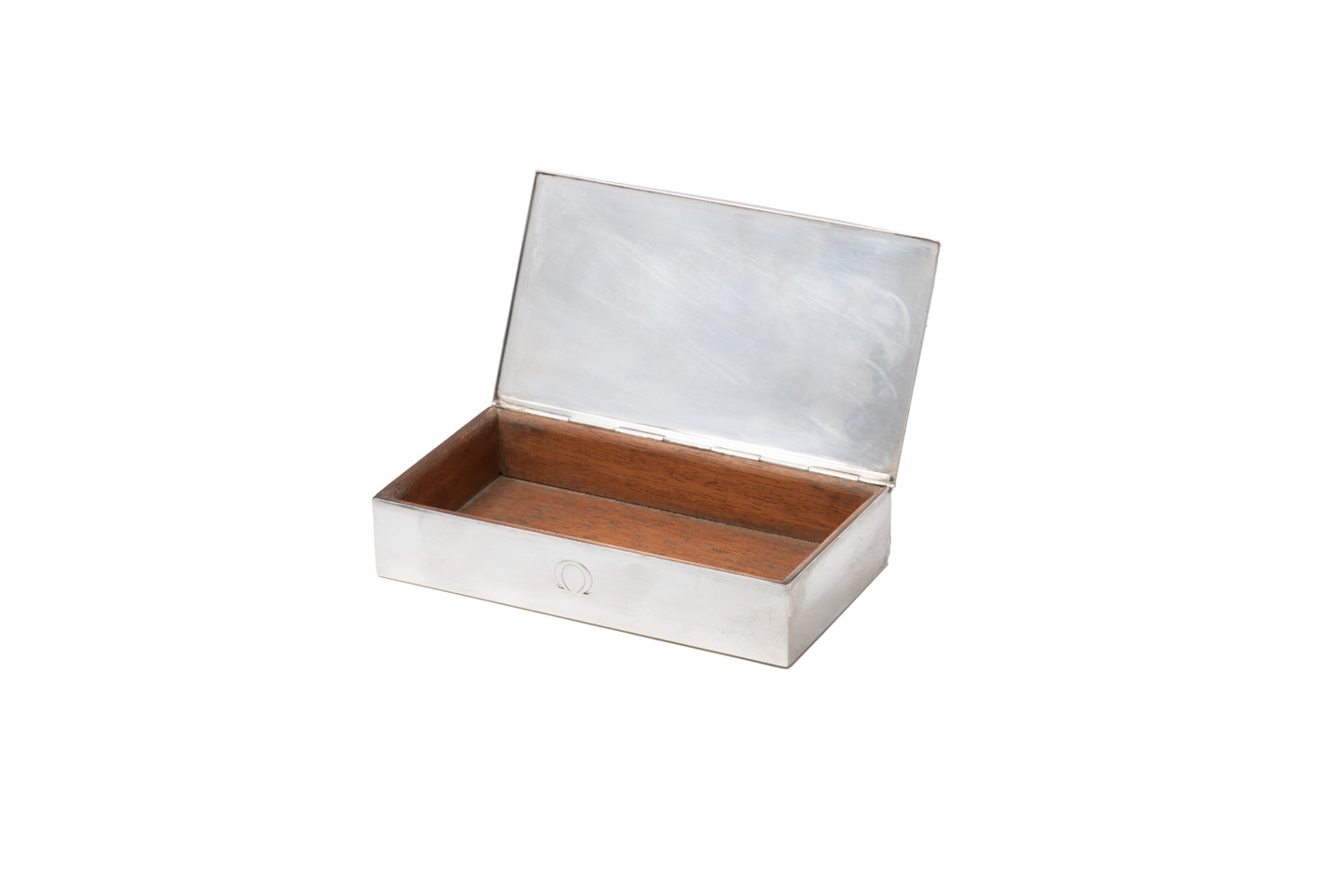 Omega Sterling Silver Presentation Box - Rectangular Polished Lid