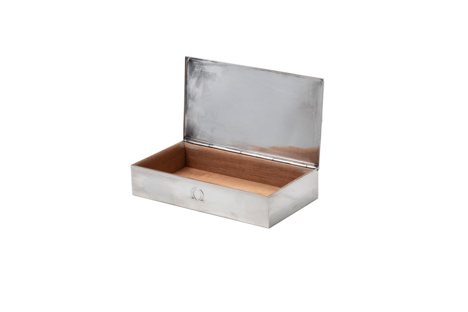 Omega Sterling Silver Presentation Box - Rectangular Textured Lid