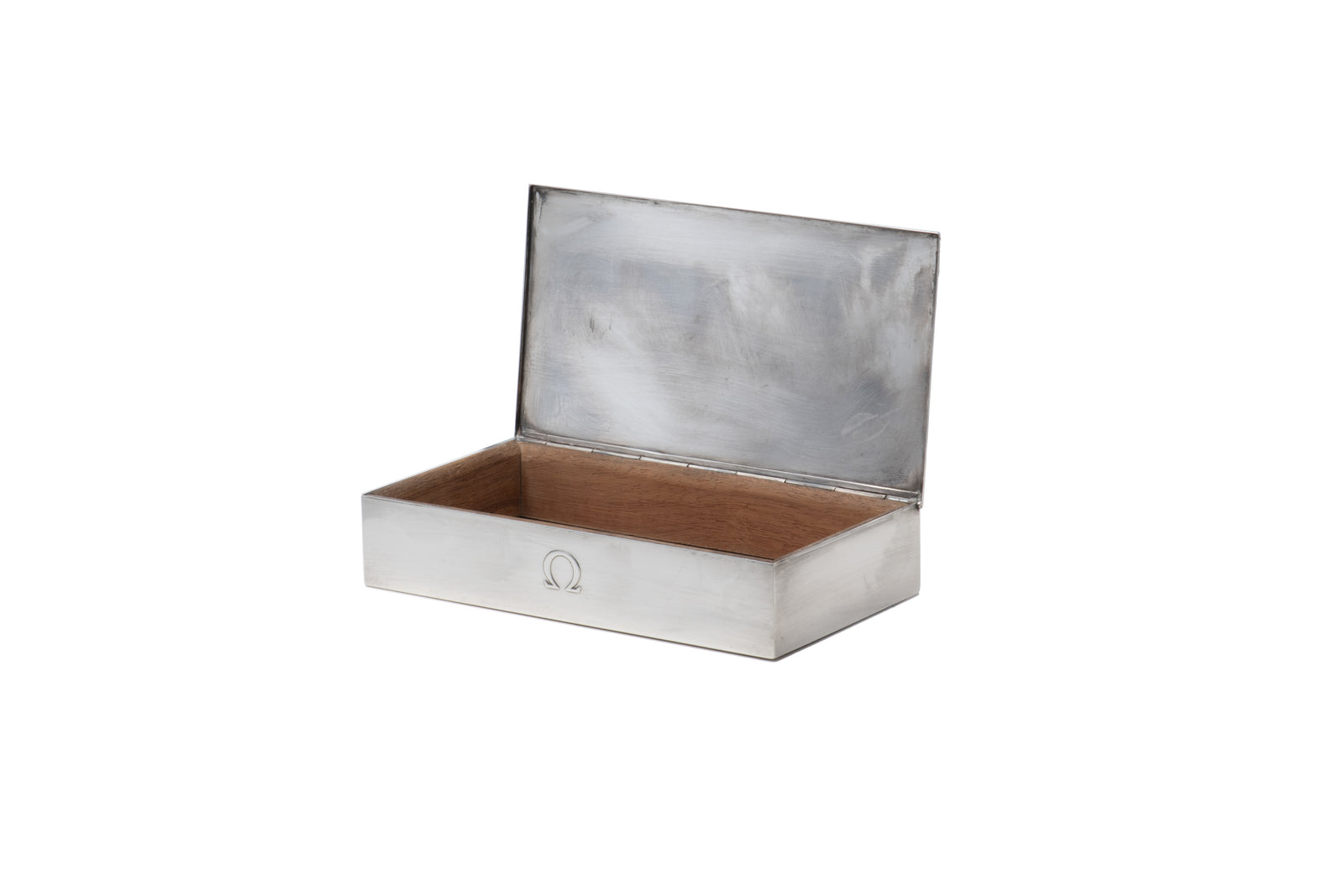 Omega Sterling Silver Presentation Box - Rectangular Textured Lid