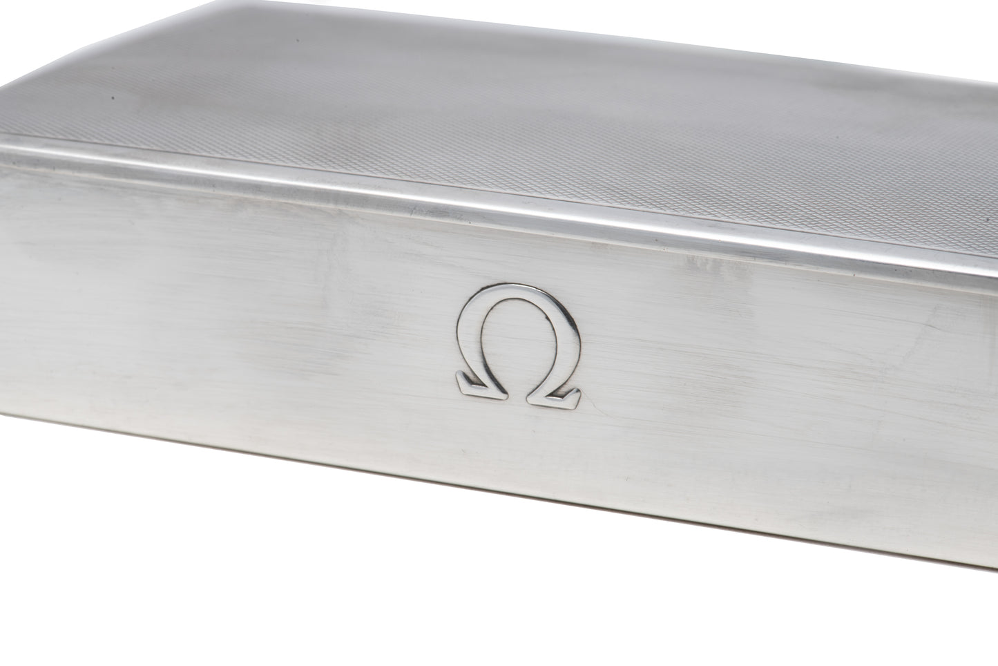 Omega Sterling Silver Presentation Box - Rectangular Textured Lid