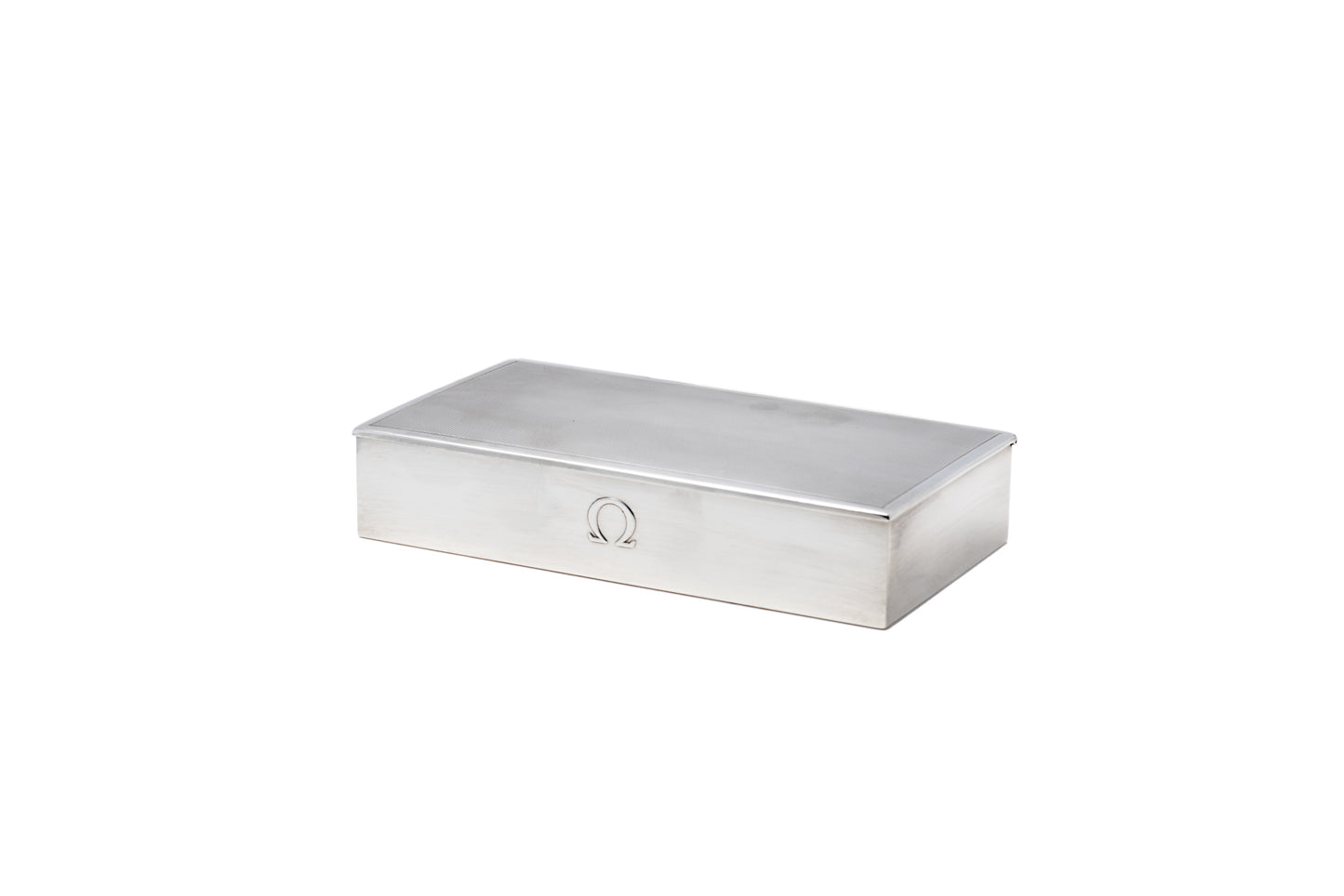 Omega Sterling Silver Presentation Box - Rectangular Textured Lid