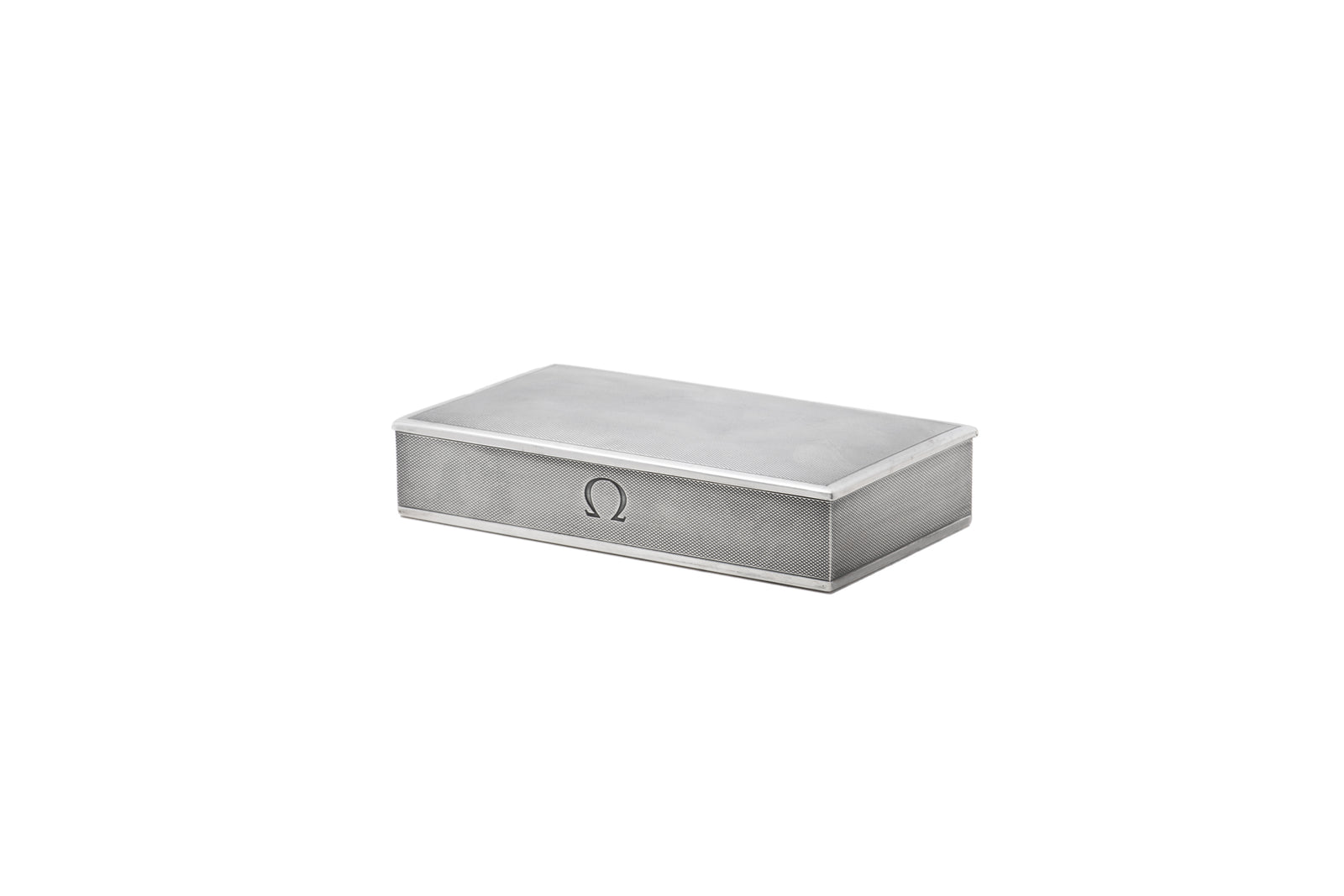 Omega Sterling Silver Presentation Box - Rectangular Full Textured Finish