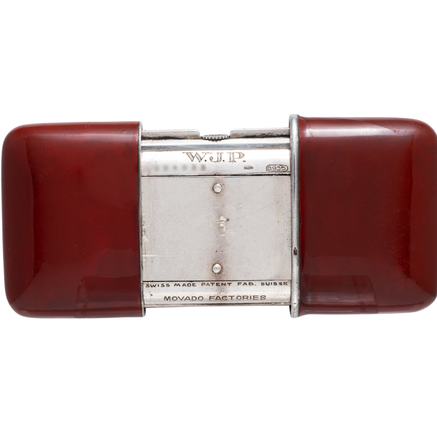 Movado Ermeto Travel Clock Enamel