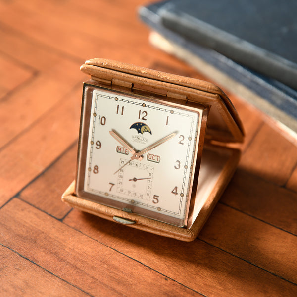 Angelus Triple-Calendar Moonphase Alarm Clock – Analog:Shift