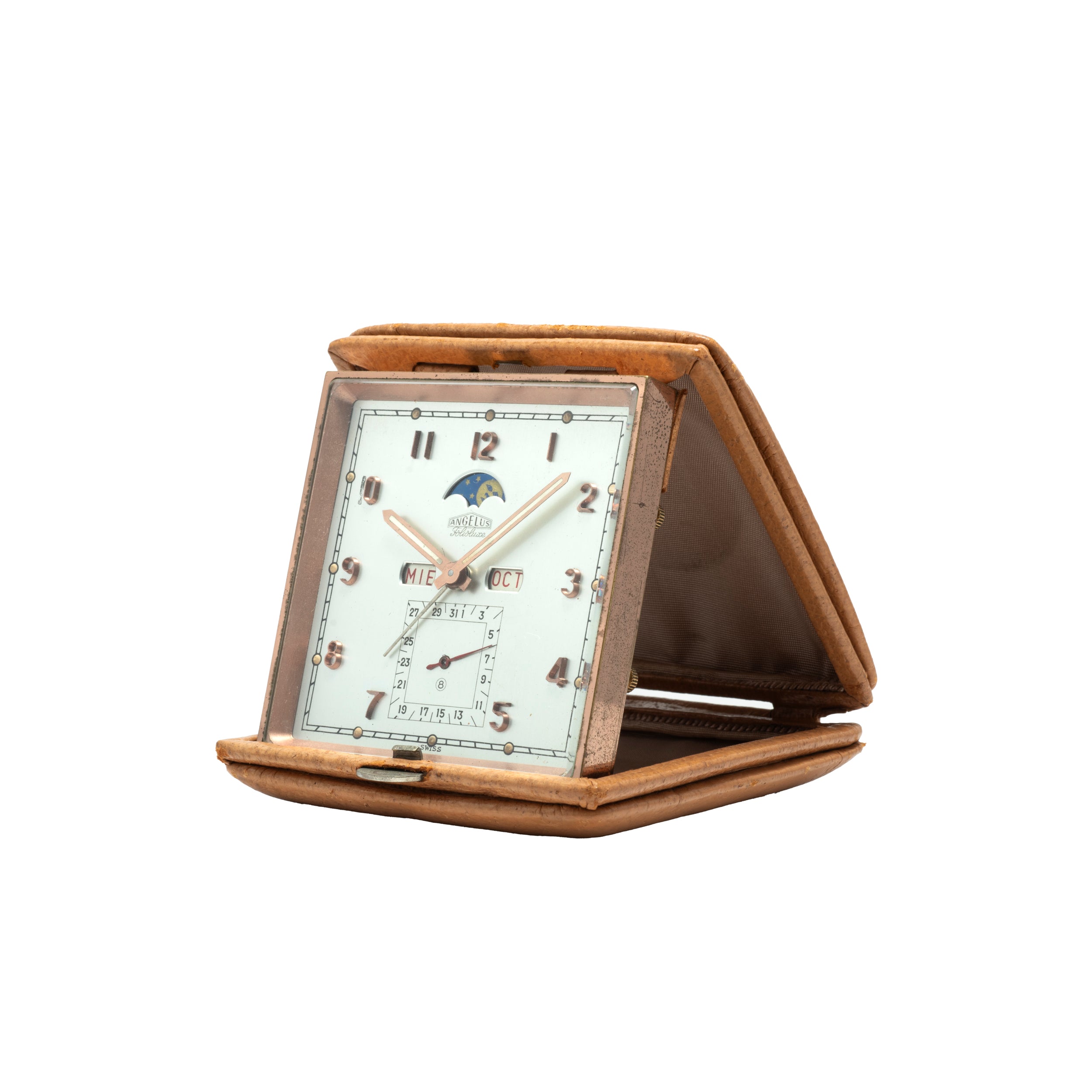 Angelus Triple-Calendar Moonphase Alarm Clock – Analog:Shift