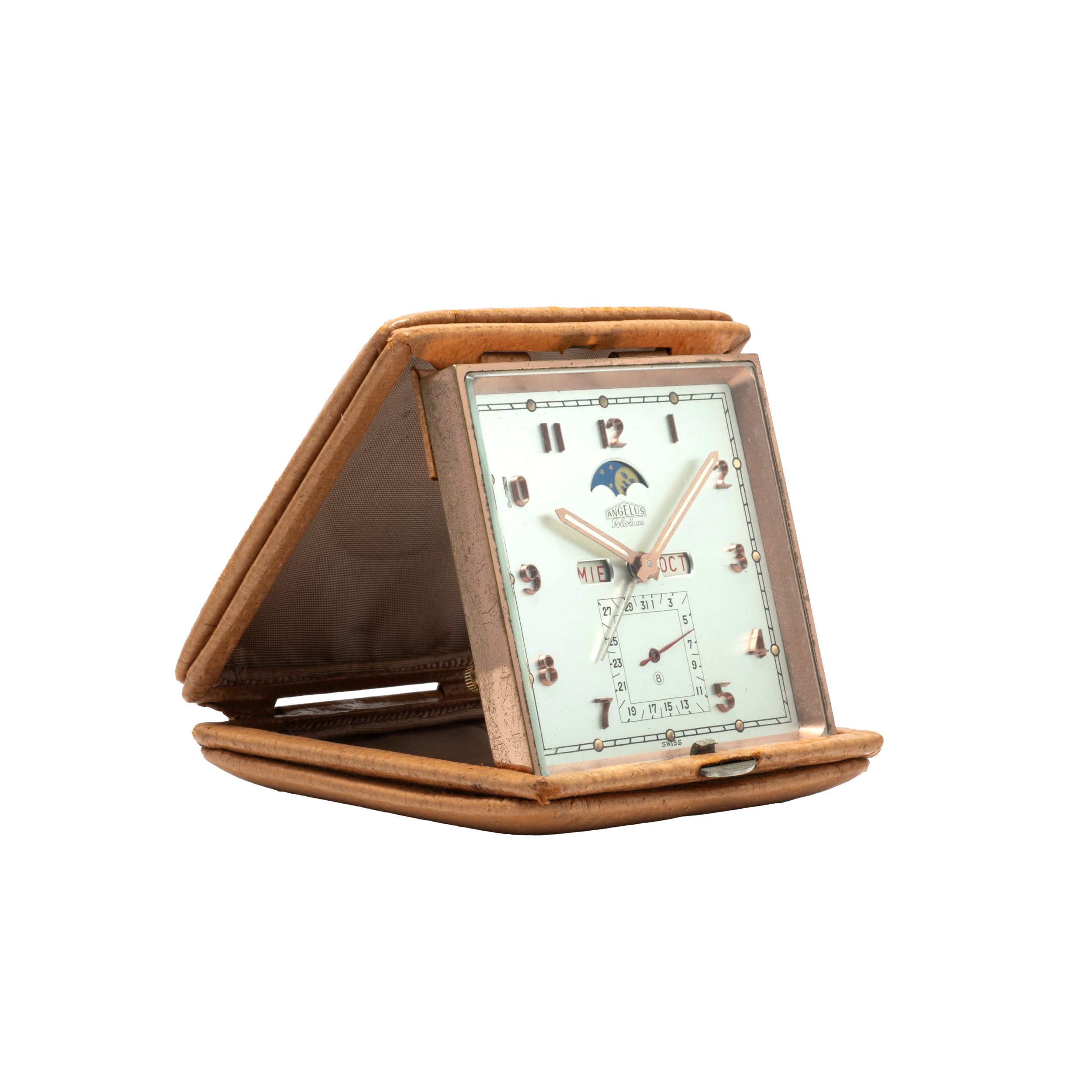 Angelus Triple-Calendar Moonphase Alarm Clock – Analog:Shift