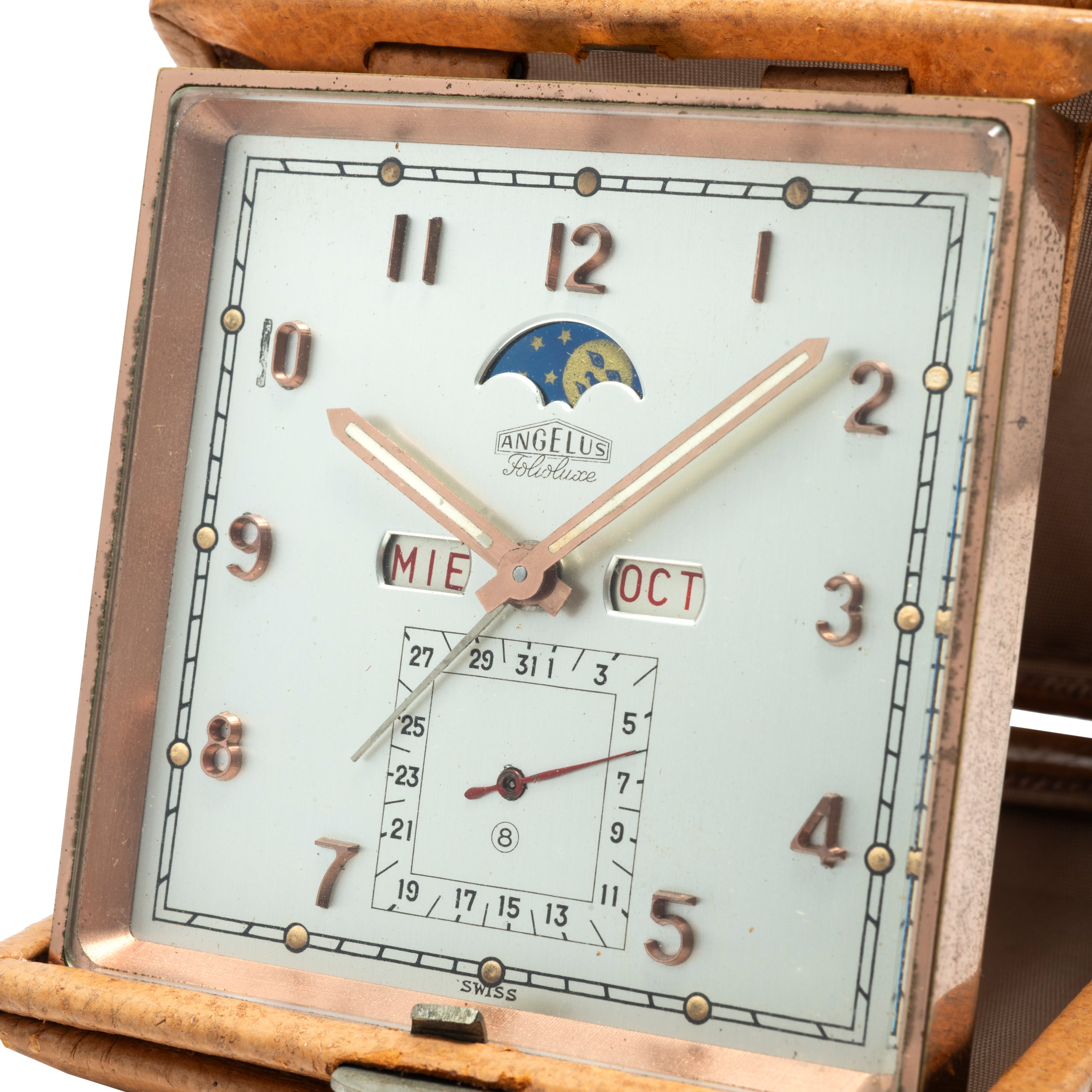 Angelus Triple-Calendar Moonphase Alarm Clock – Analog:Shift